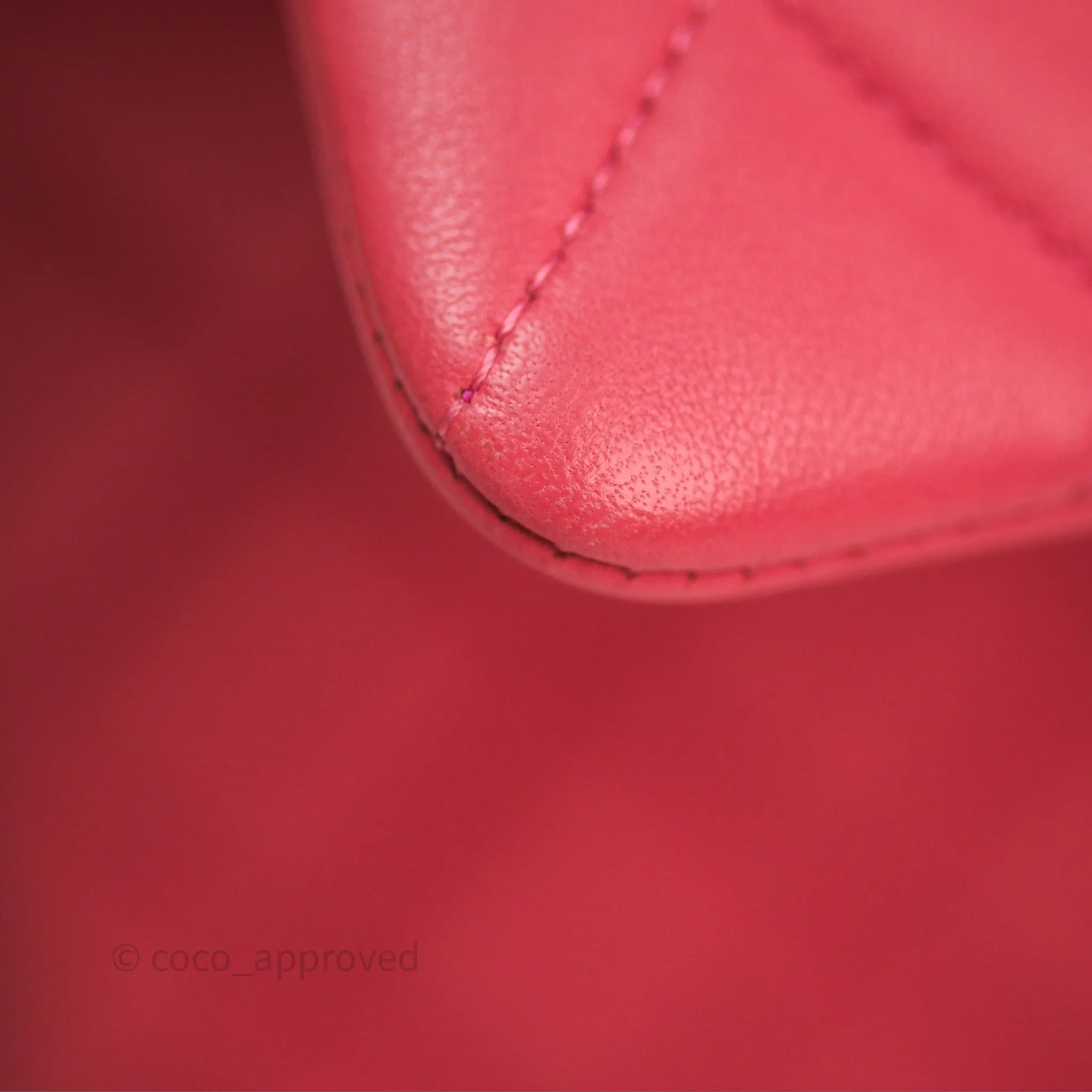 Chanel M/L Medium Flap Bag Valentine Limited Edition Pink Lambskin Gold Hardware