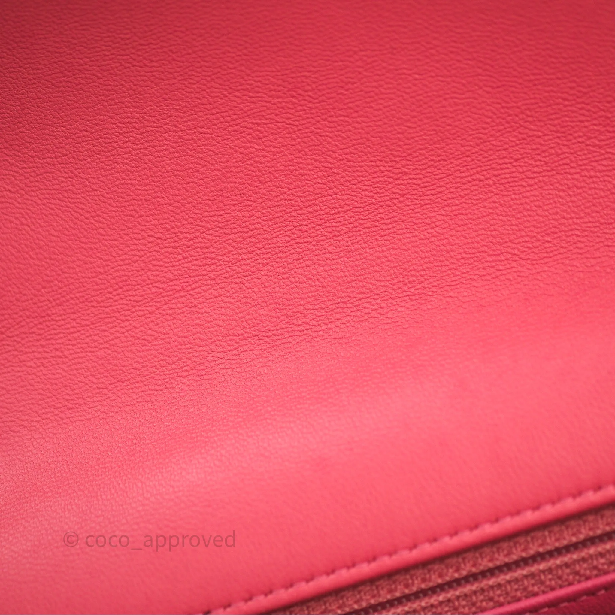 Chanel M/L Medium Flap Bag Valentine Limited Edition Pink Lambskin Gold Hardware