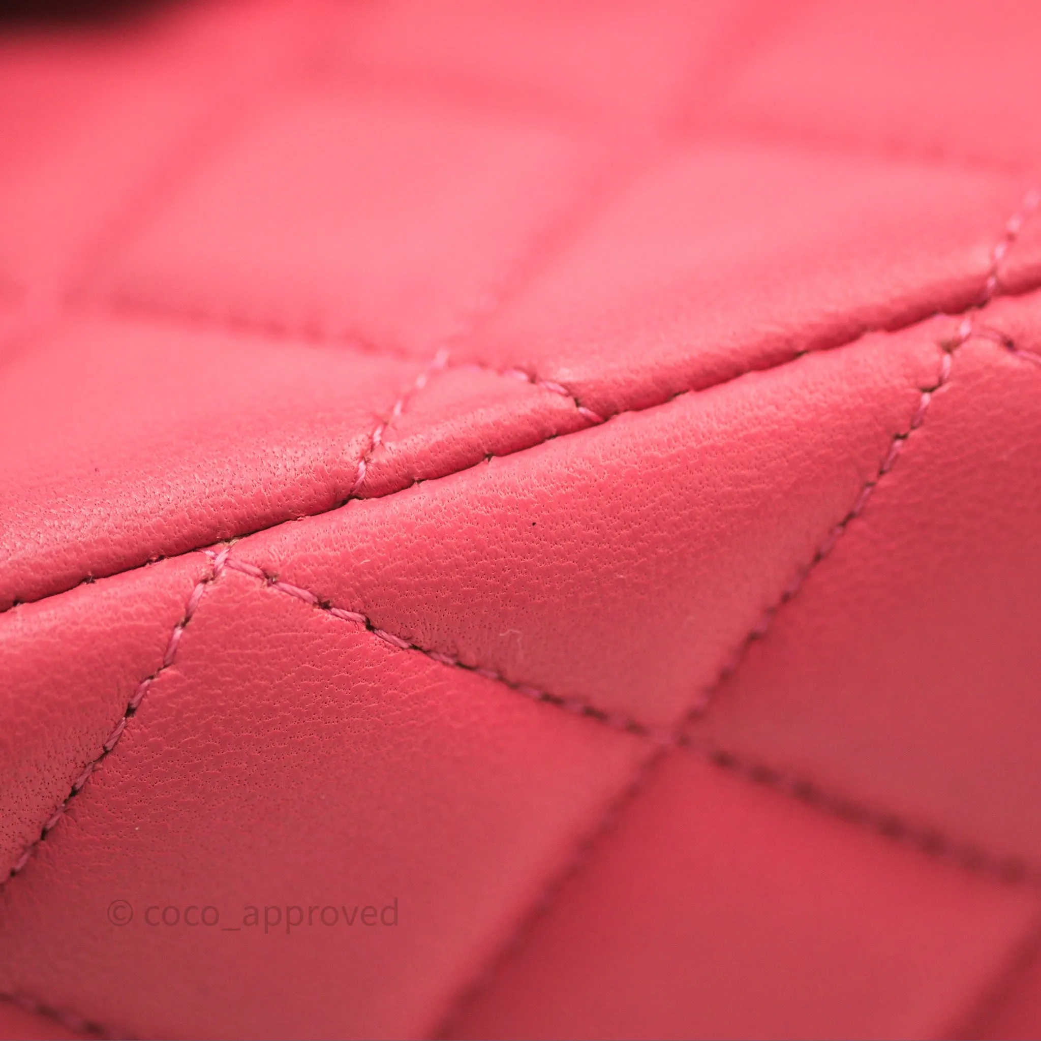 Chanel M/L Medium Flap Bag Valentine Limited Edition Pink Lambskin Gold Hardware