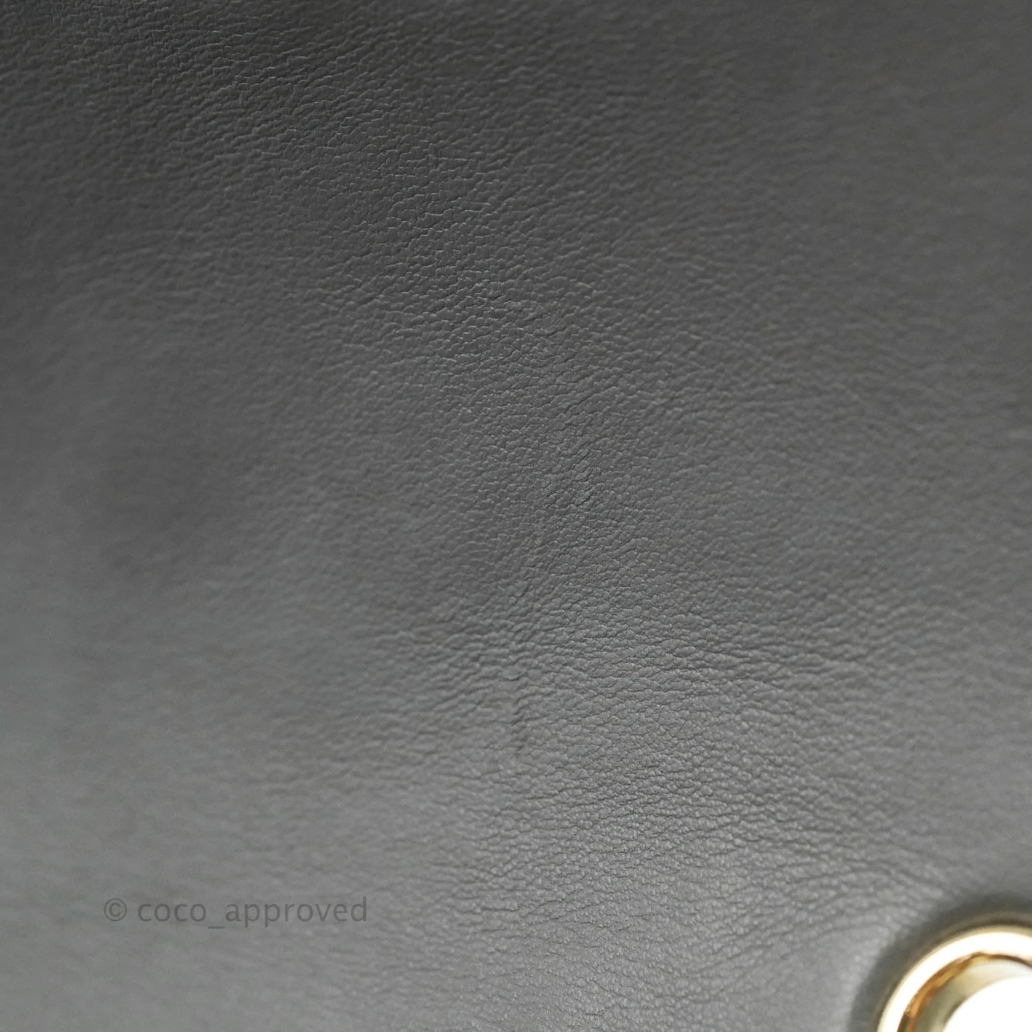 Chanel M/L Medium Single Flap Grey Tweed Braided Gold Hardware