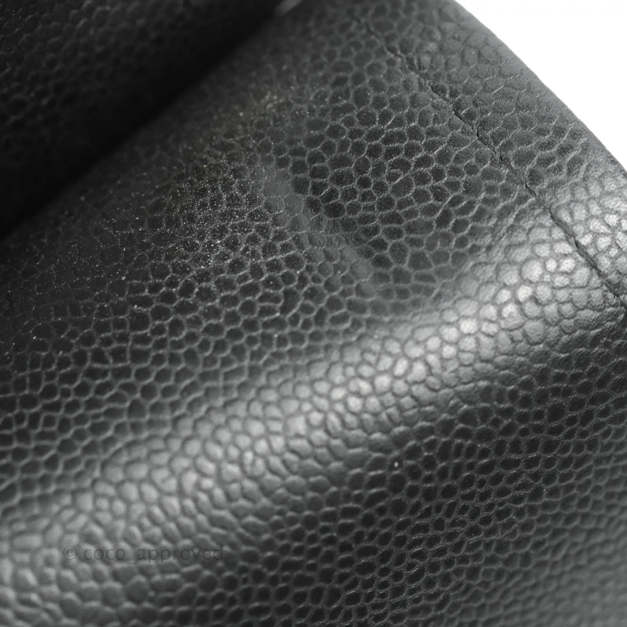 Chanel Quilted Jumbo Double Flap Black Caviar Gold Hardware⁣⁣