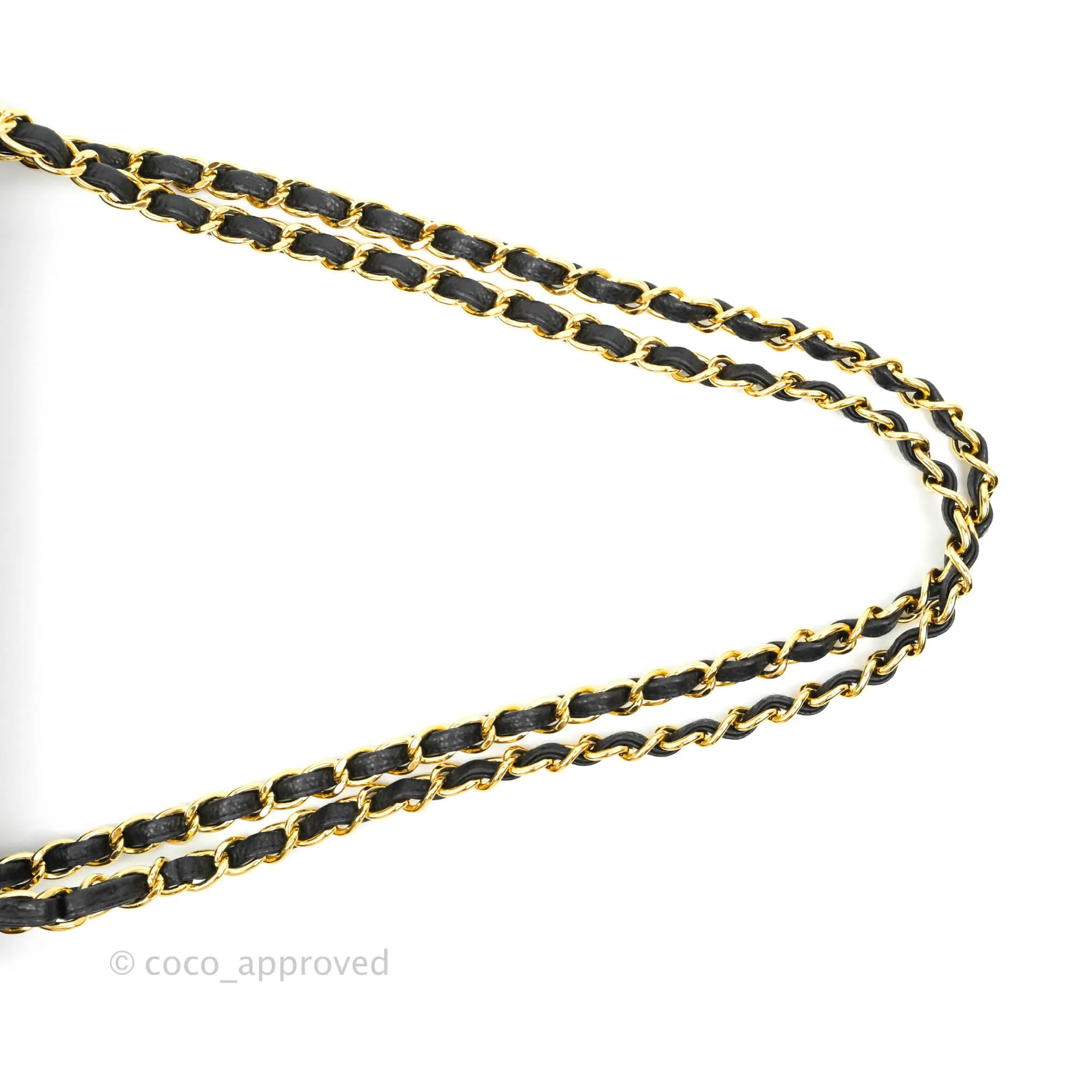 Chanel Quilted Jumbo Double Flap Black Caviar Gold Hardware⁣⁣