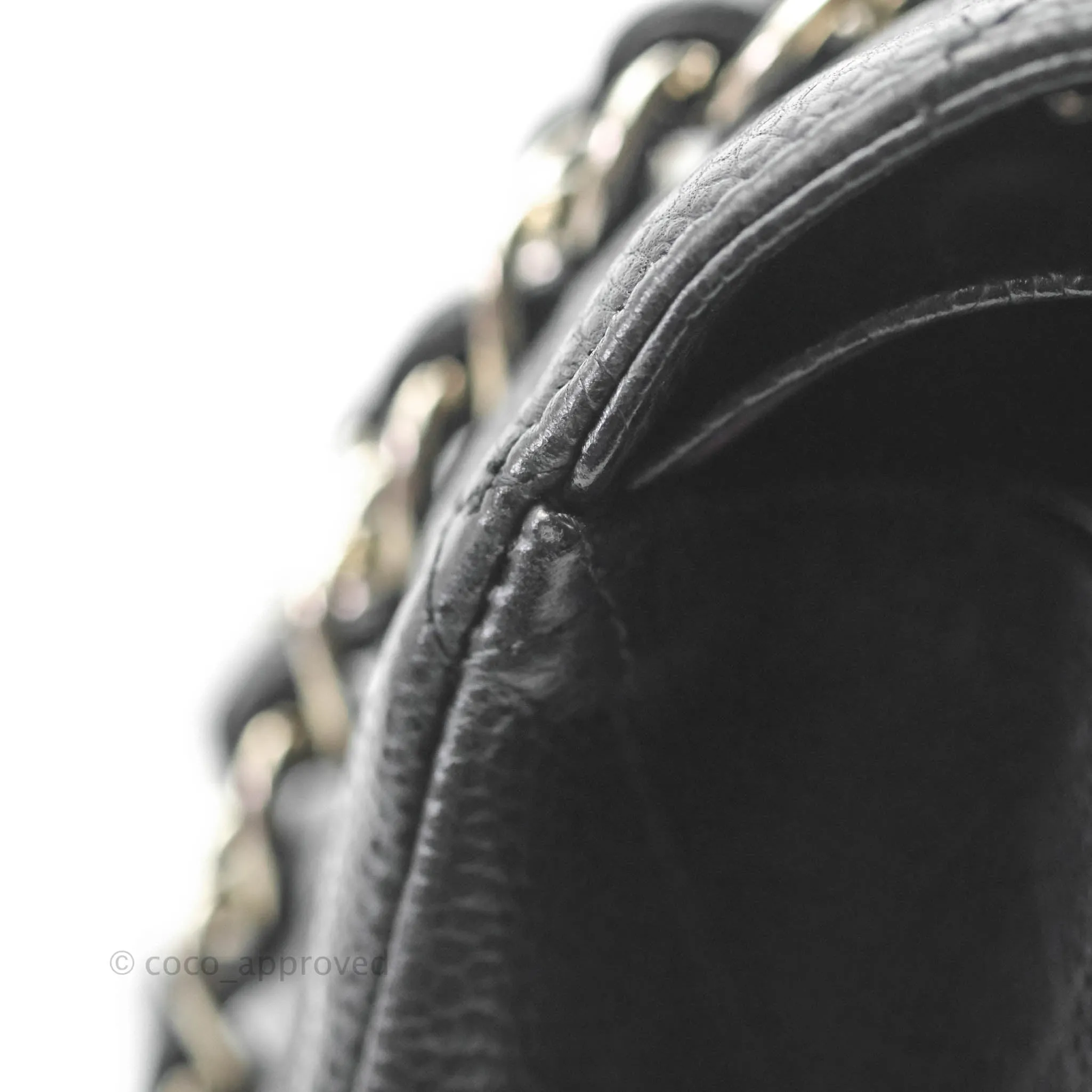 Chanel Quilted Maxi Double Flap Black Caviar Silver Hardware