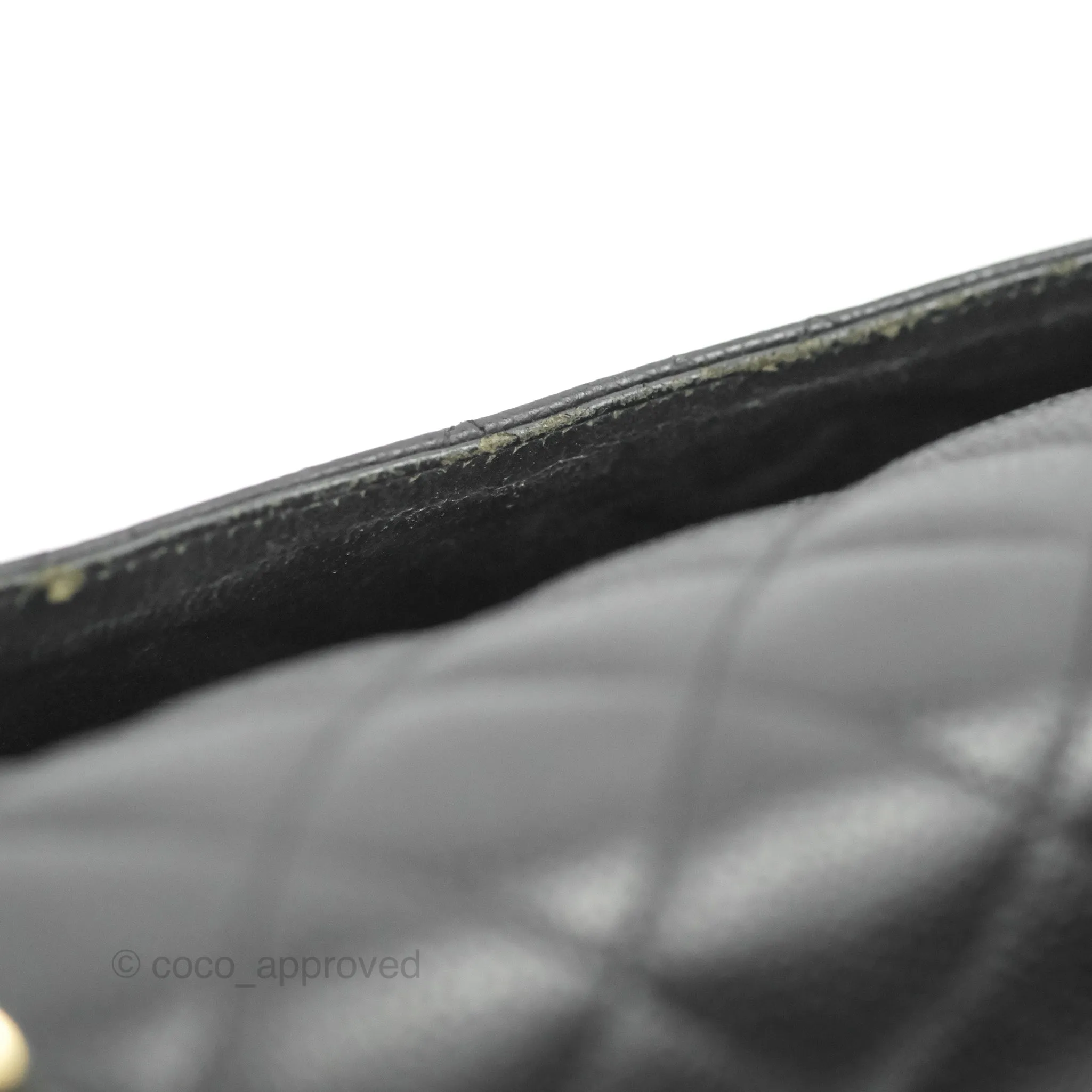 Chanel Quilted Single Flap Maxi Black Caviar Gold Hardware