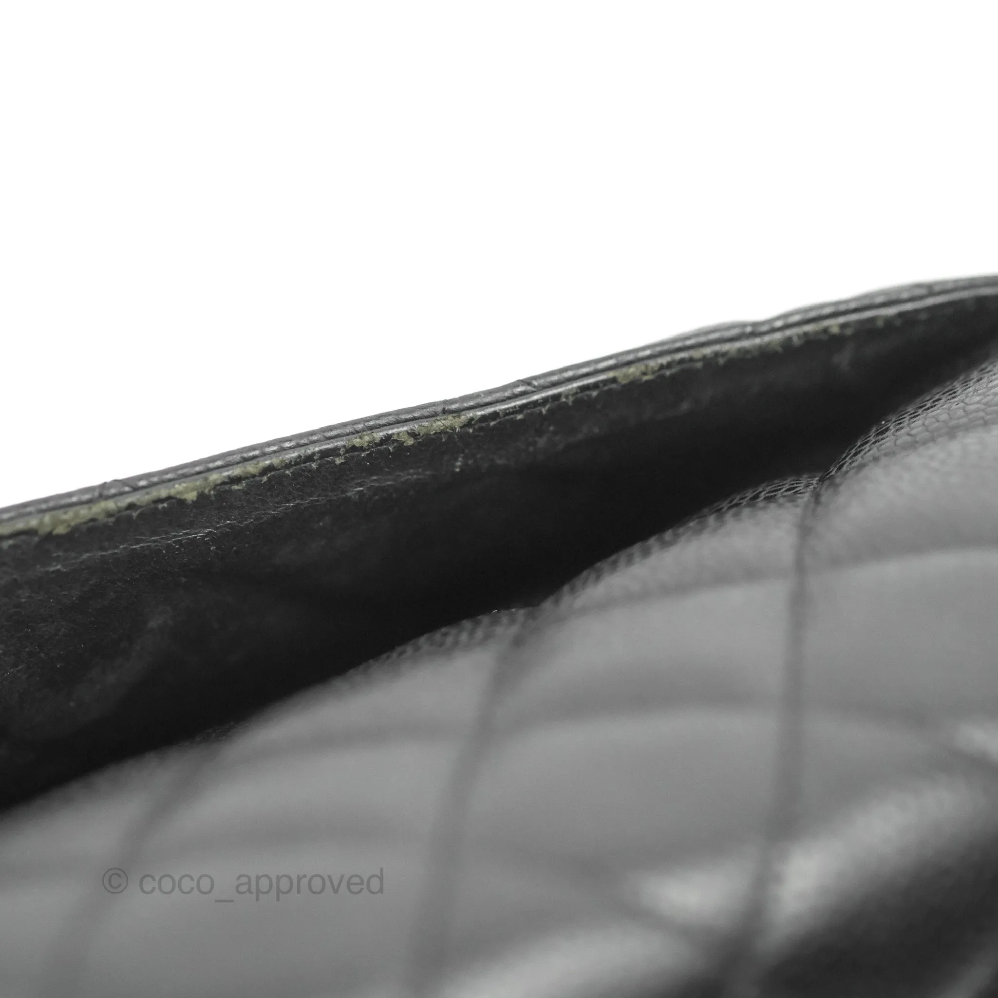 Chanel Quilted Single Flap Maxi Black Caviar Gold Hardware