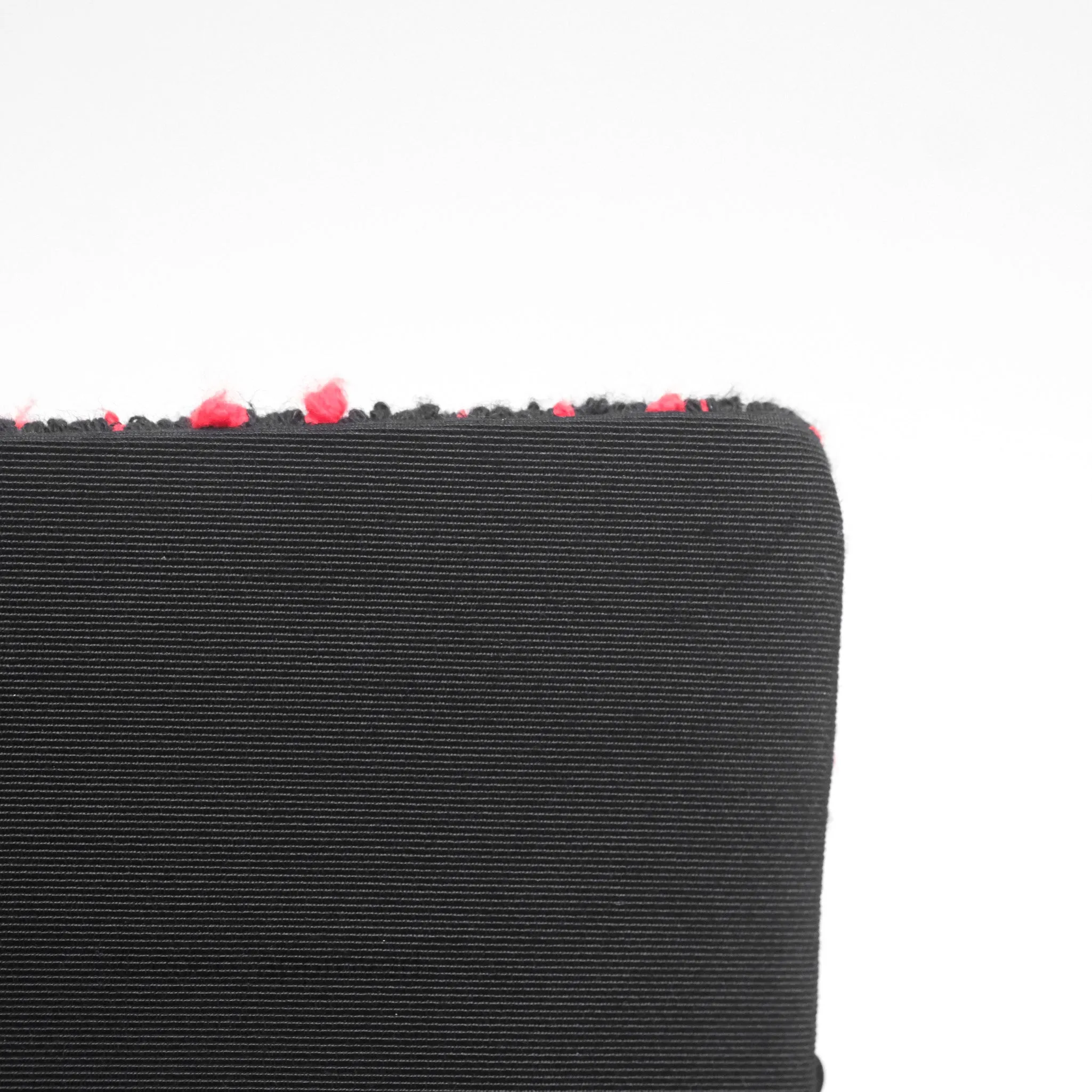 Chanel Shoulder Flap Bag Red/ Black/ White Tweed Sequins Silver Hardware