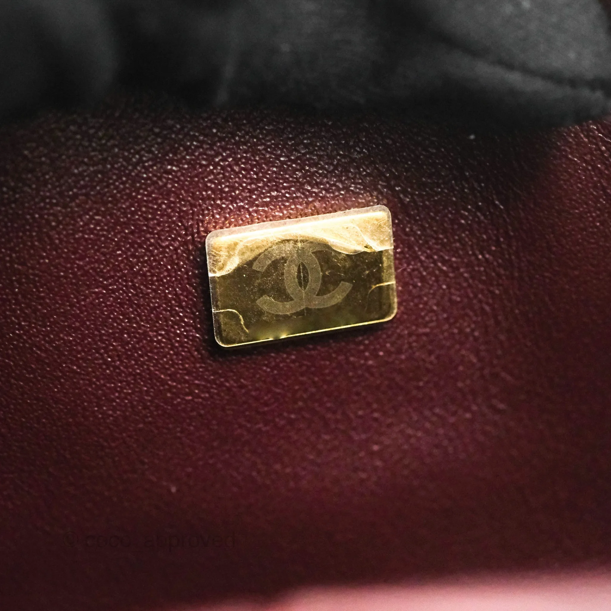 Chanel S/M Small Classic Quilted Flap Black Caviar Gold Hardware