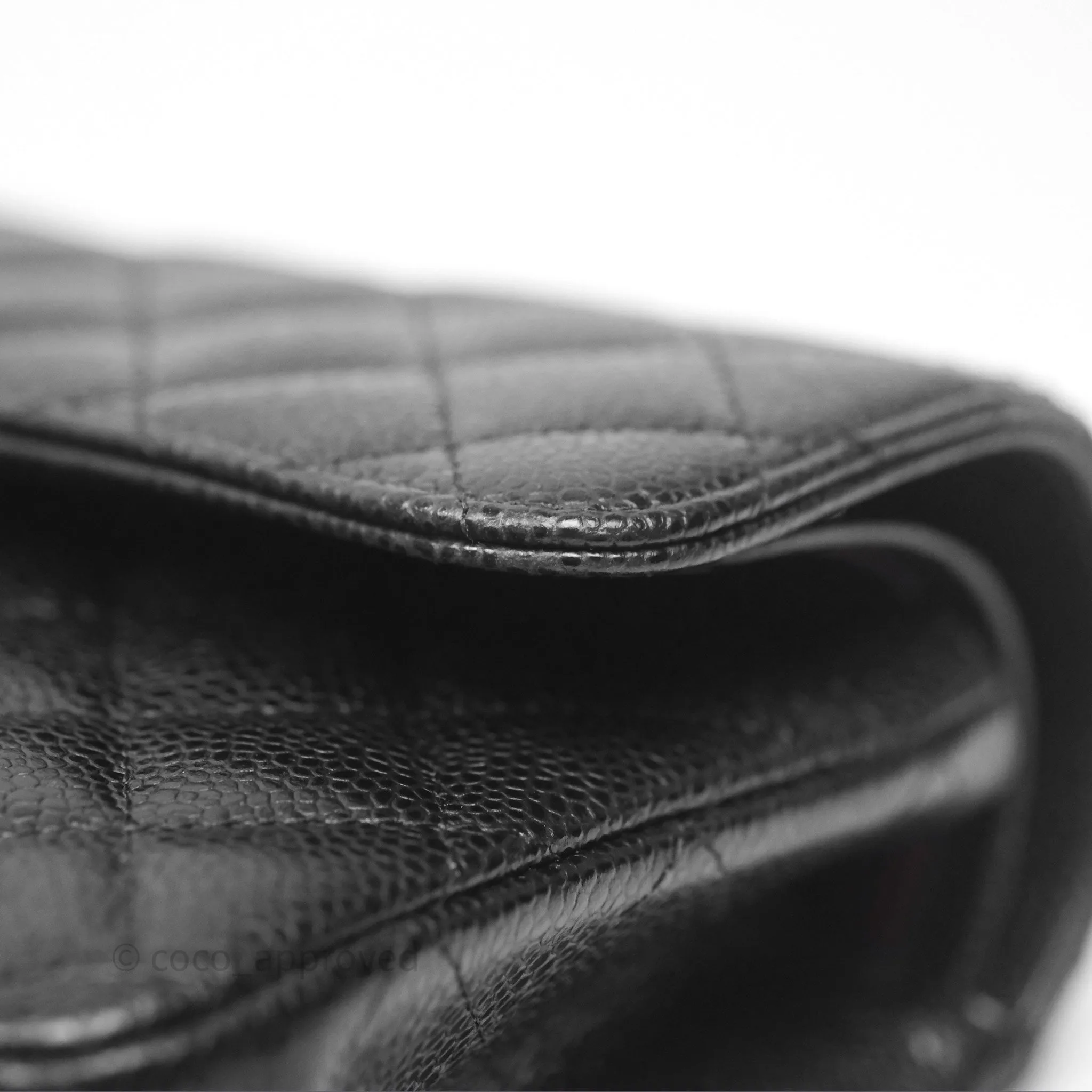 Chanel Small Classic Flap Quilted Black Caviar Gold Hardware