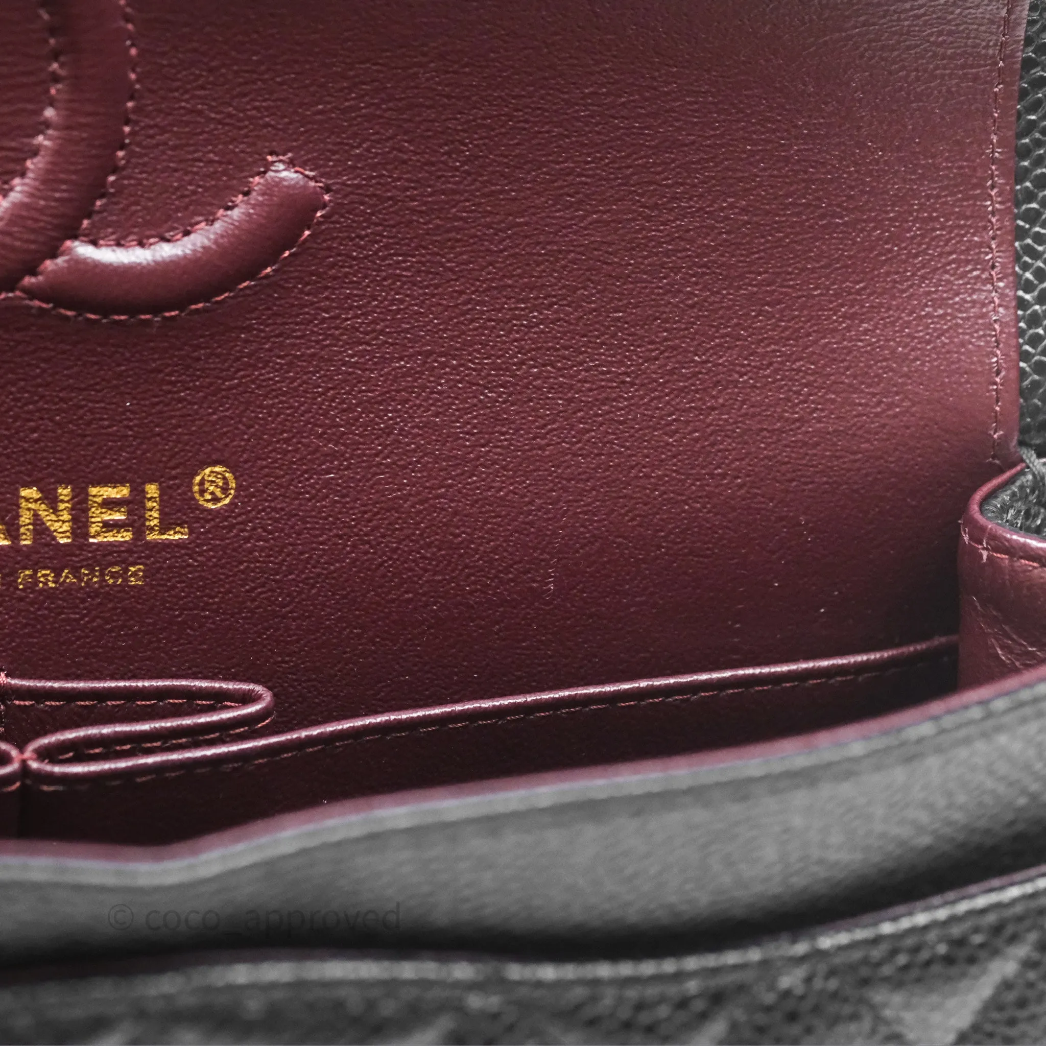 Chanel Small Classic Flap Quilted Black Caviar Gold Hardware