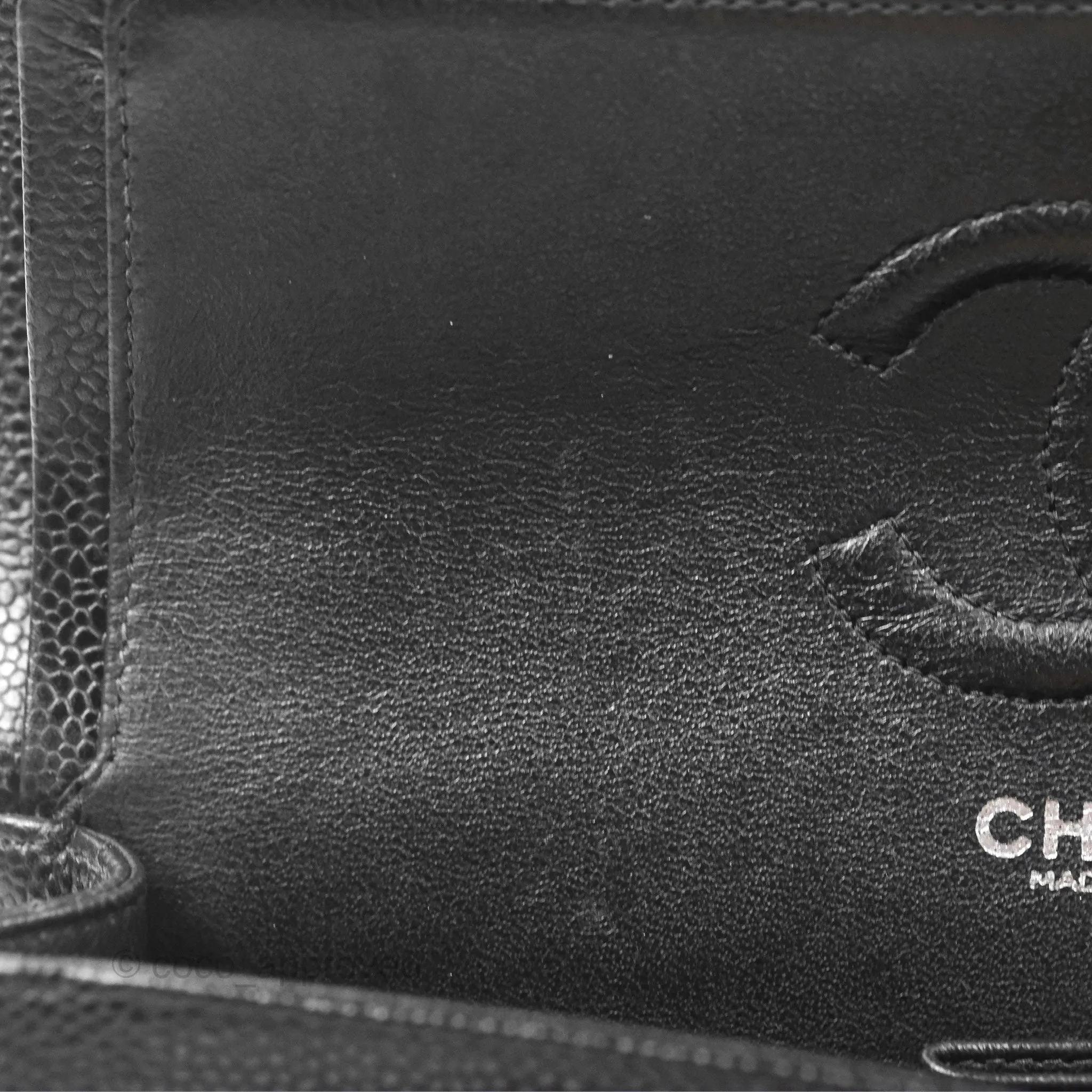Chanel Small Classic Flap Quilted Black Caviar Silver Hardware