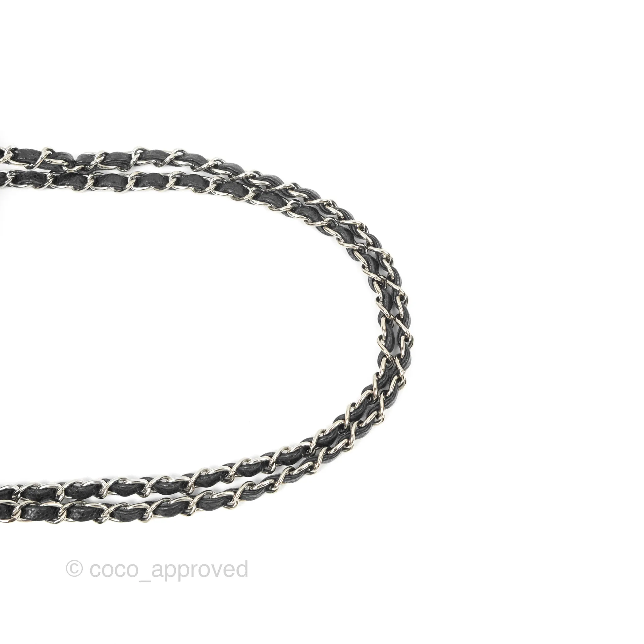 Chanel Small Classic Flap Quilted Black Caviar Silver Hardware