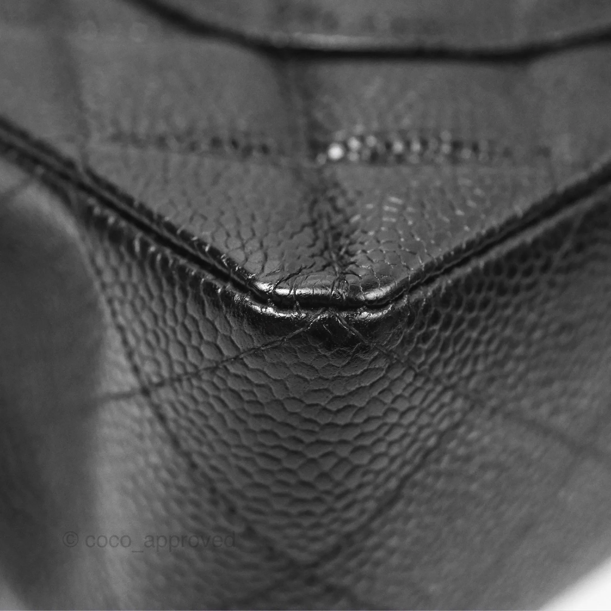 Chanel Small Classic Flap Quilted Black Caviar Silver Hardware