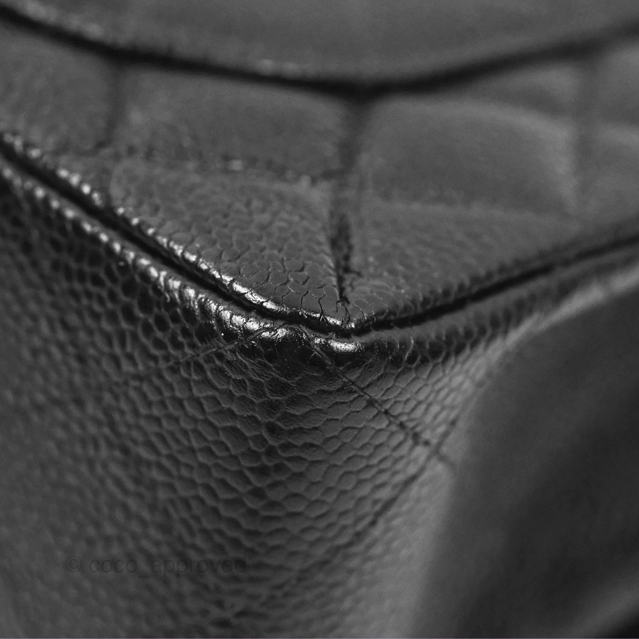 Chanel Small Classic Flap Quilted Black Caviar Silver Hardware