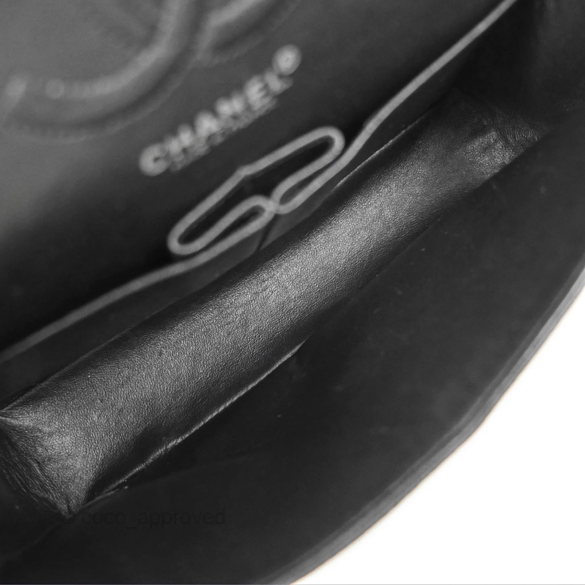 Chanel Small Classic Flap Quilted Black Caviar Silver Hardware