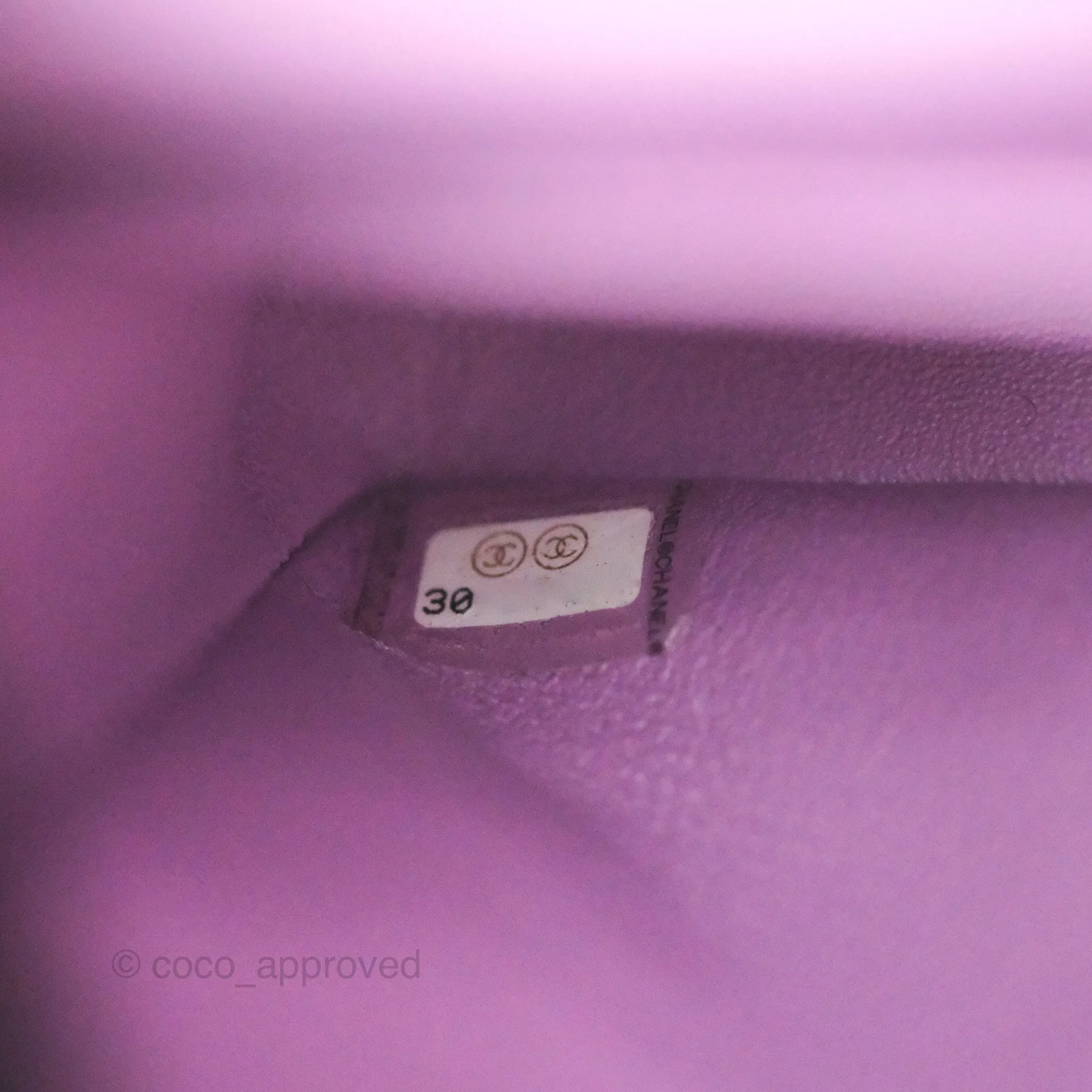 Chanel Small Classic Flap Quilted Purple Lambskin Silver Hardware