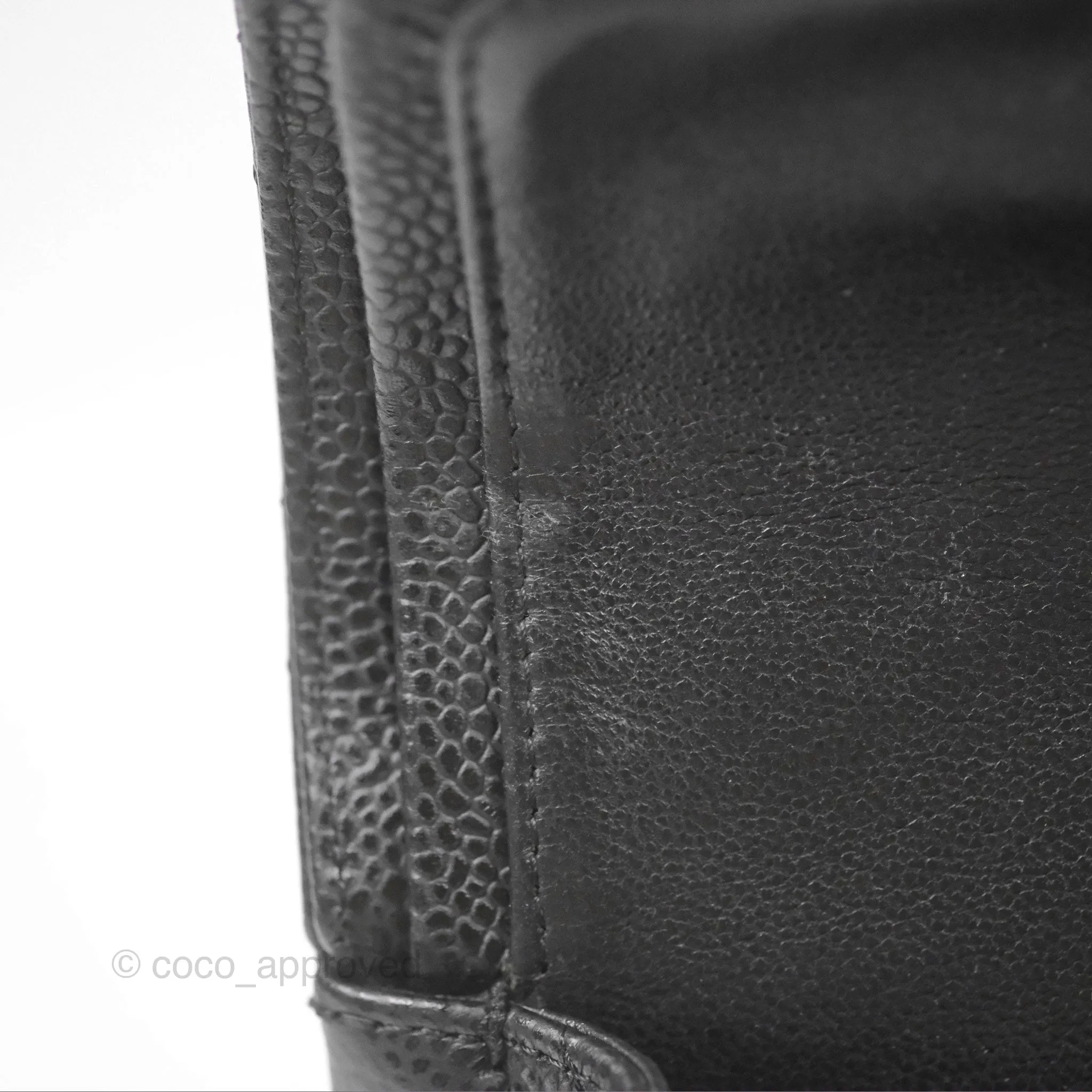 Chanel Small Classic Quilted Flap Black Caviar Gold Hardware