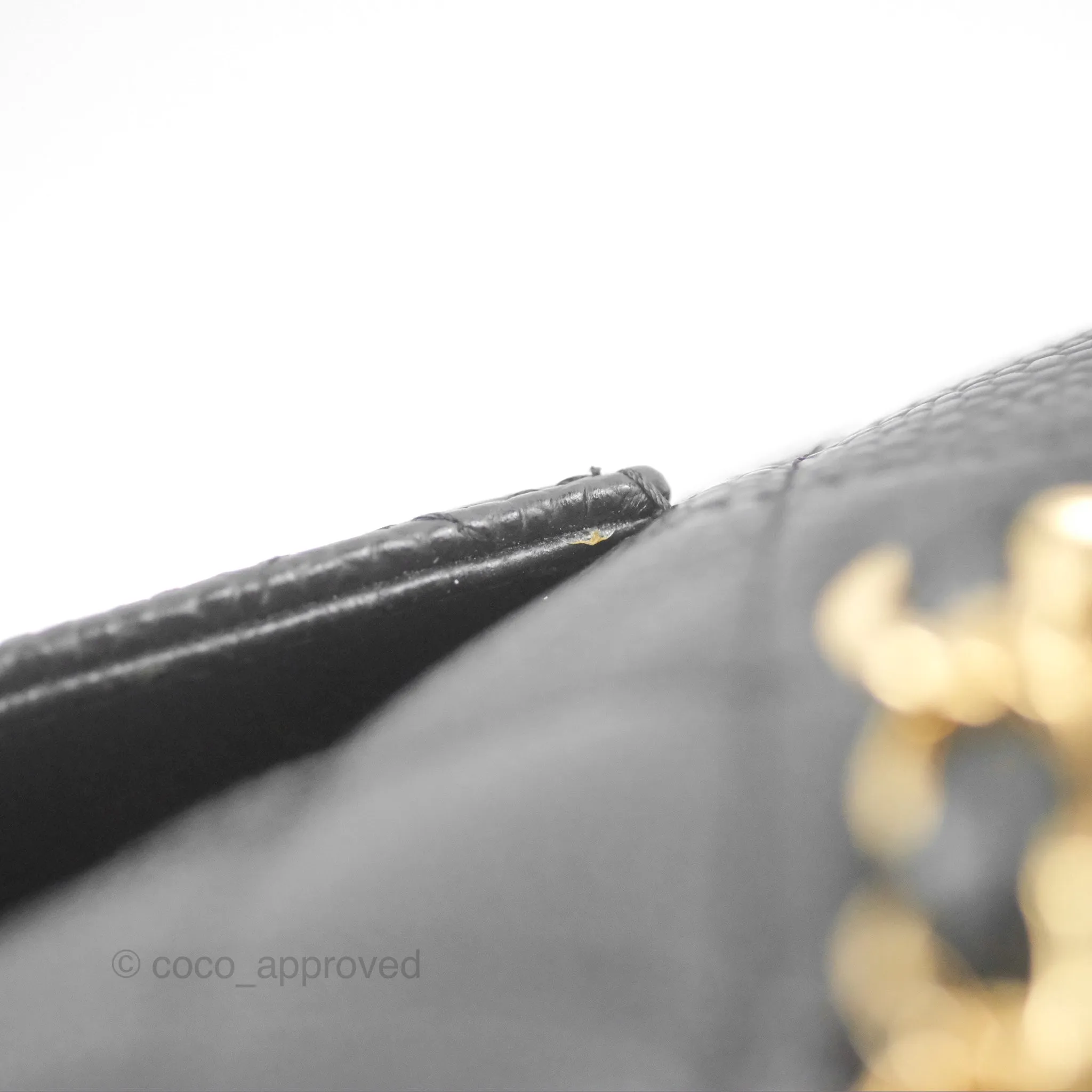 Chanel Small Classic Quilted Flap Black Caviar Gold Hardware