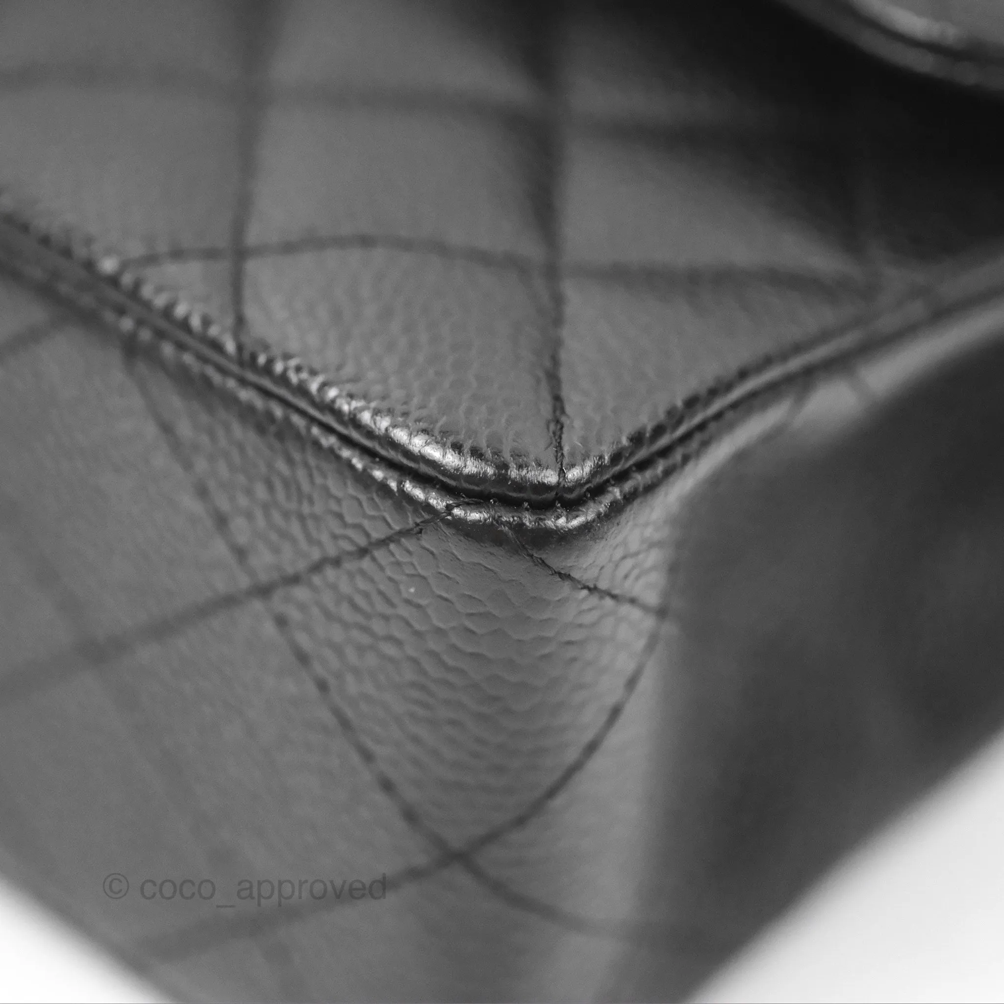 Chanel Small Classic Quilted Flap Black Caviar Gold Hardware