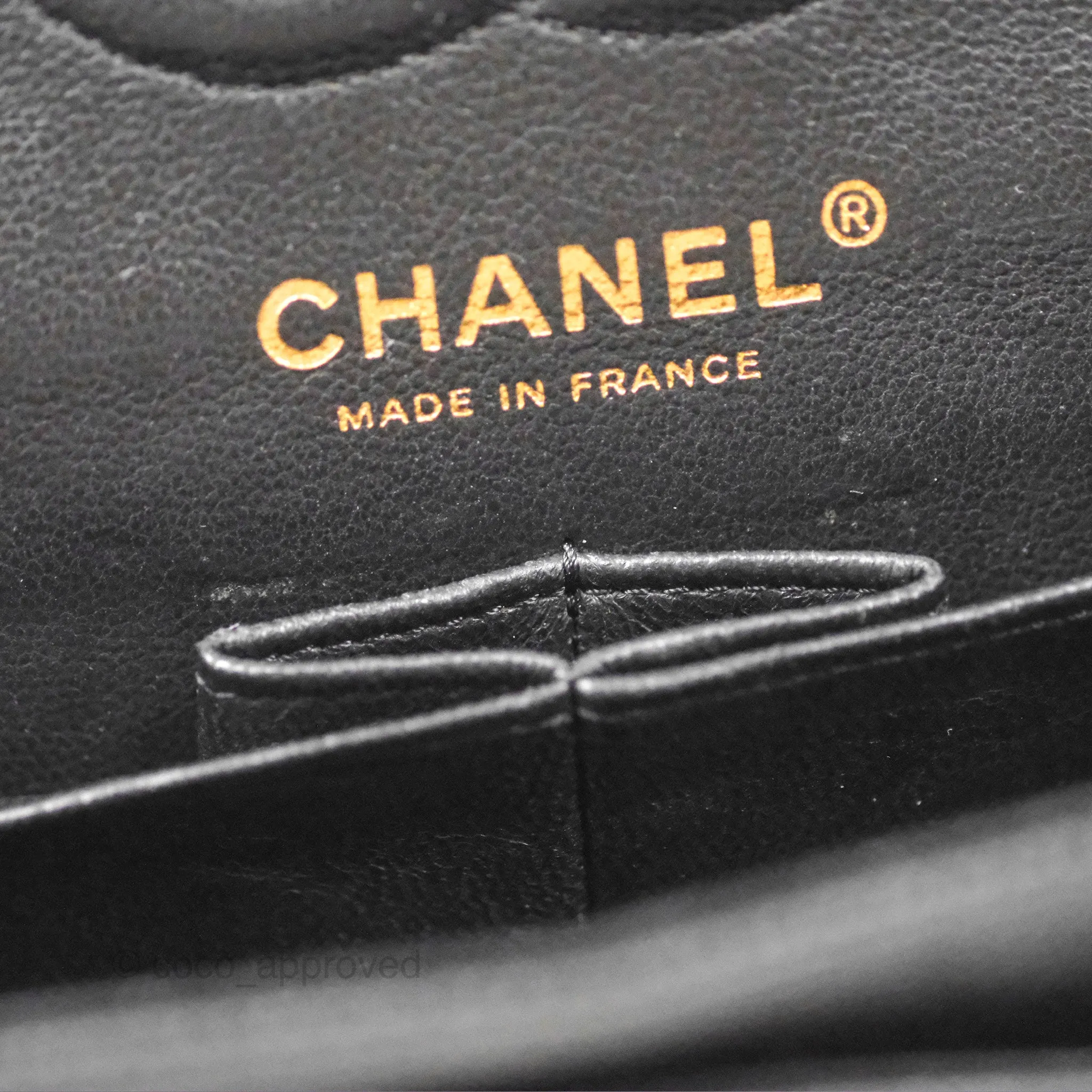 Chanel Small Classic Quilted Flap Black Caviar Gold Hardware