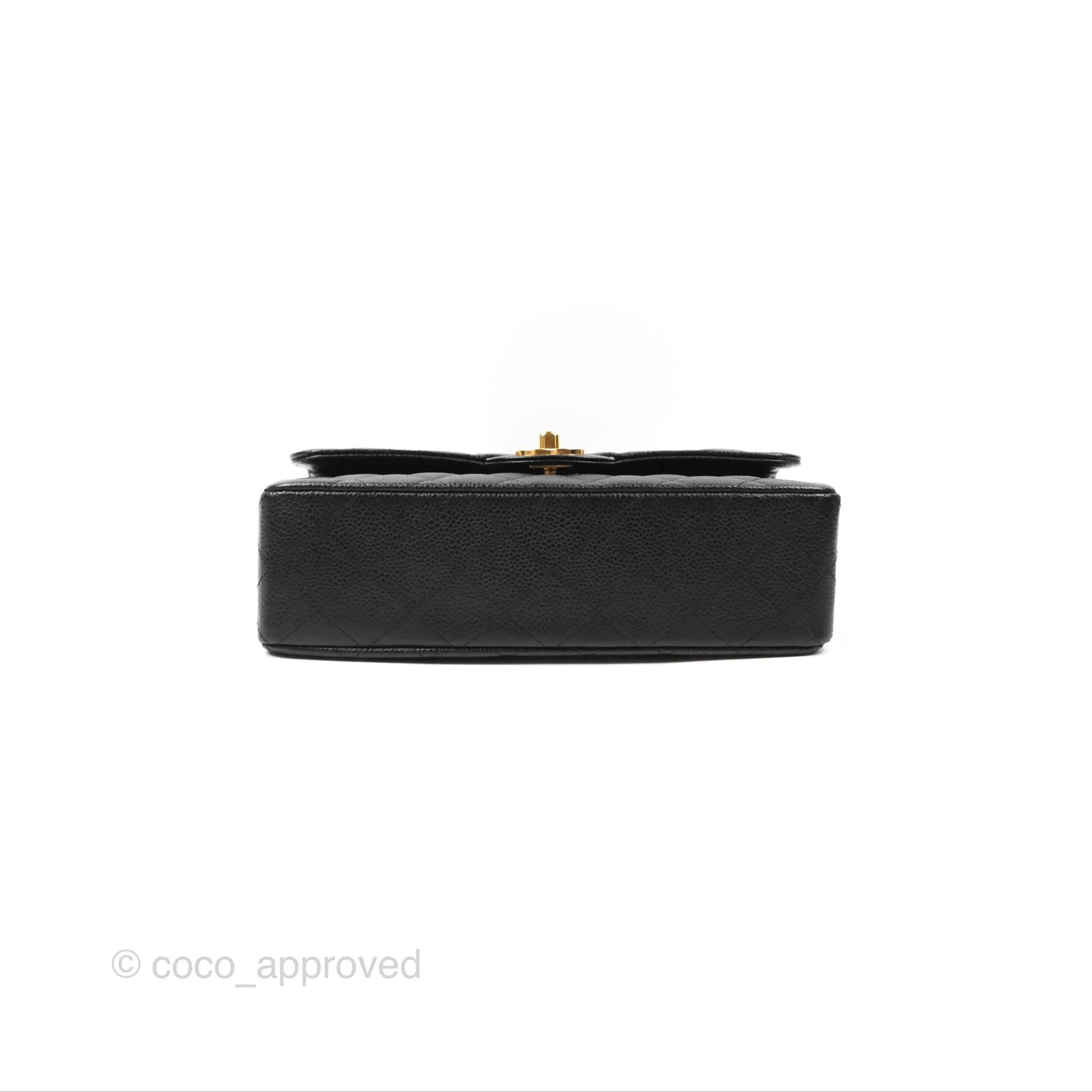 Chanel Small Classic Quilted Flap Black Caviar Gold Hardware