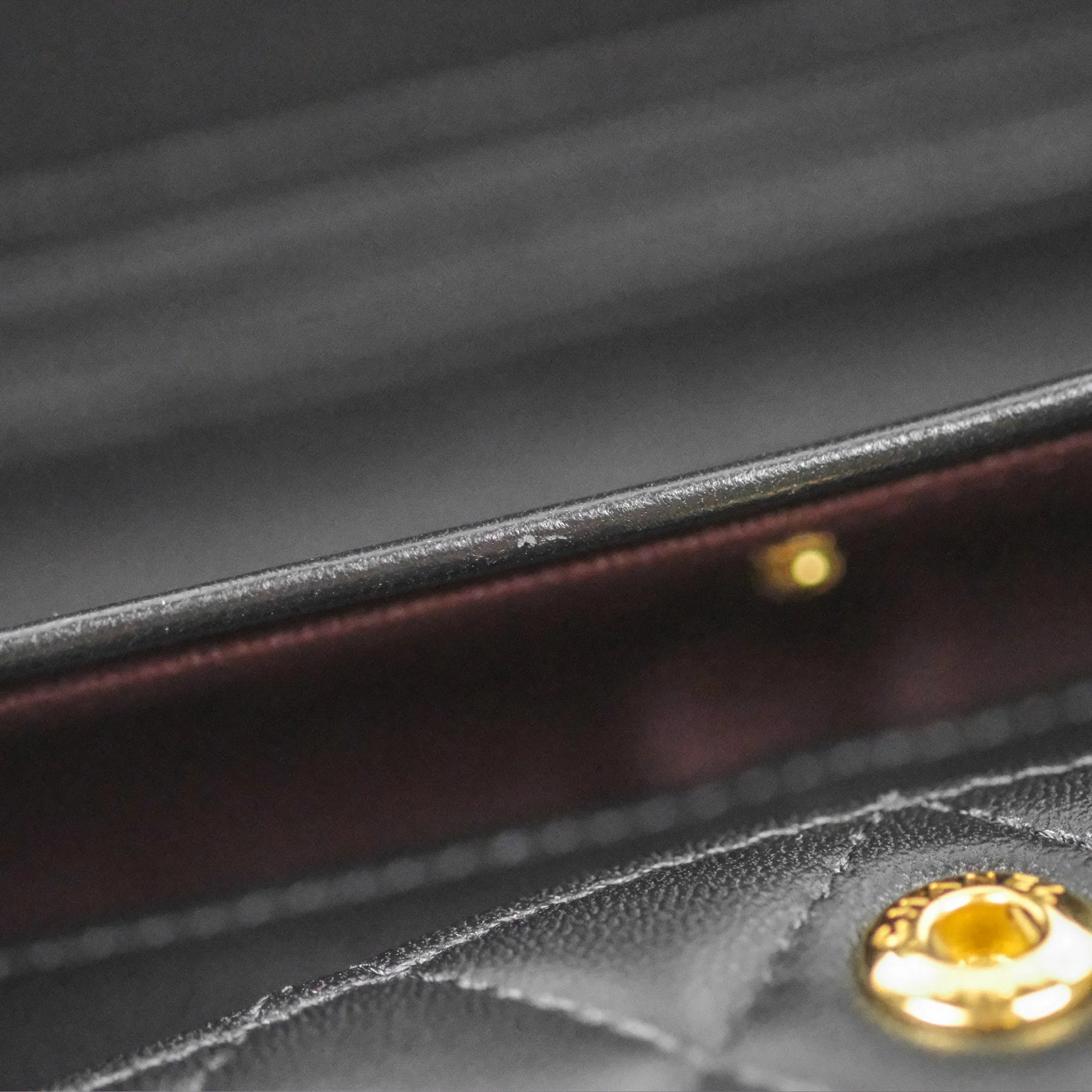 Chanel Small Classic Quilted Flap Black Lambskin Gold Hardware
