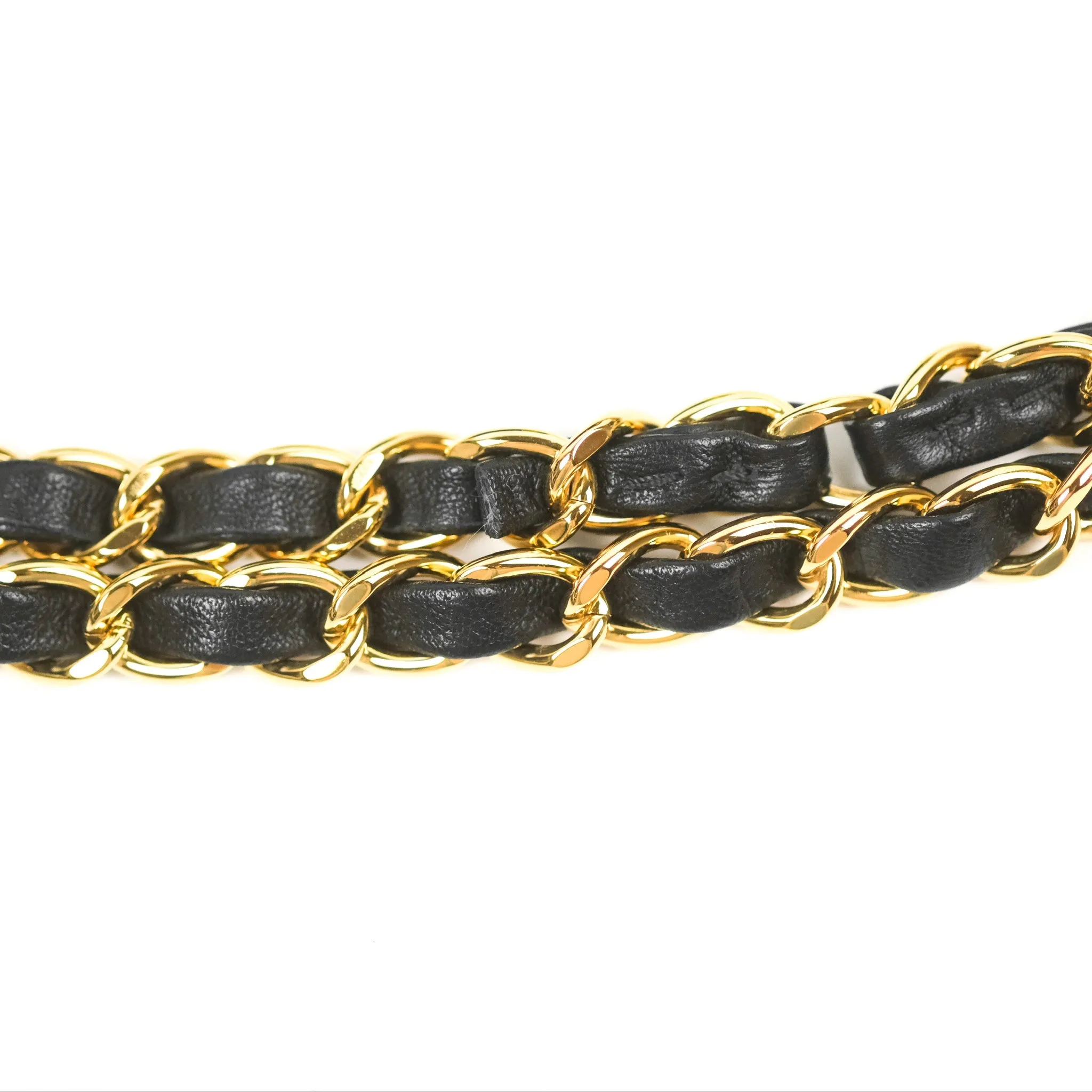Chanel Small Classic Quilted Flap Black Lambskin Gold Hardware