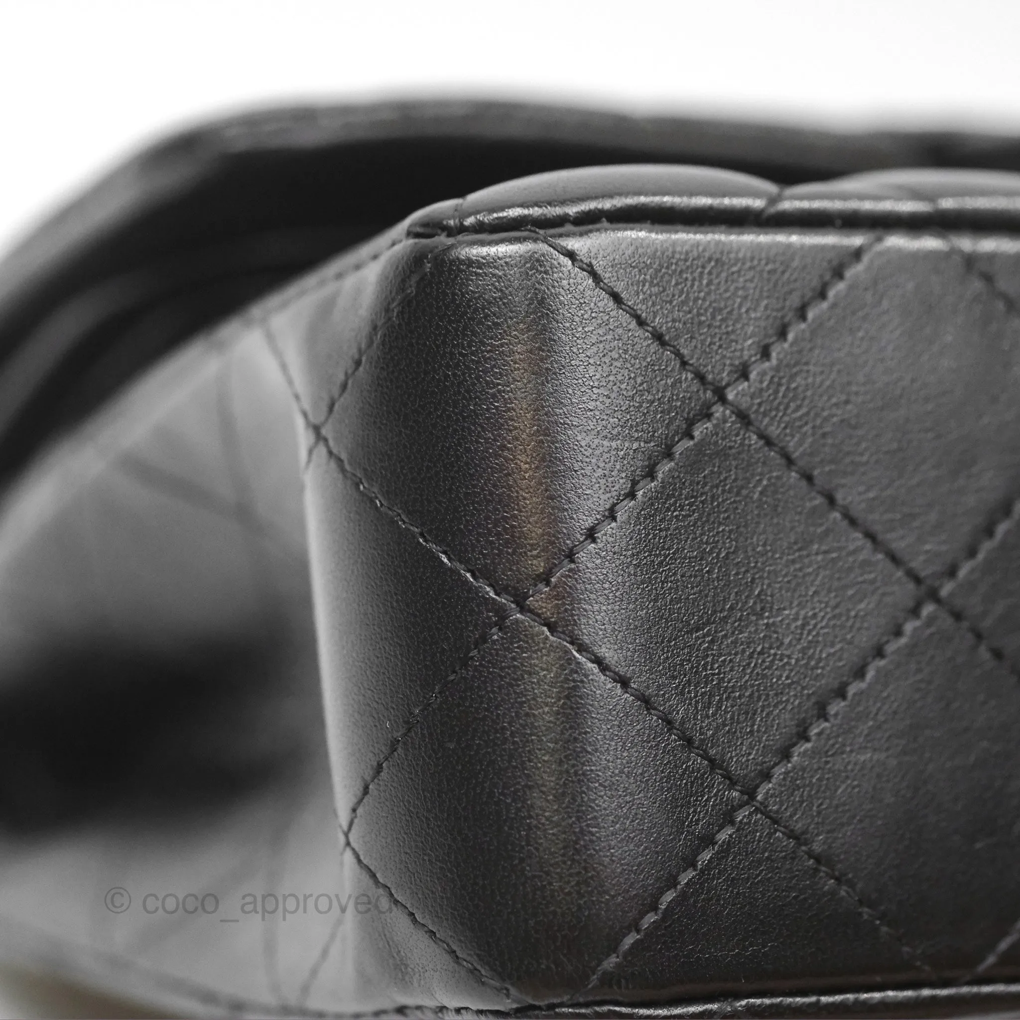 Chanel Small Classic Quilted Flap Black Lambskin Rose Gold Hardware