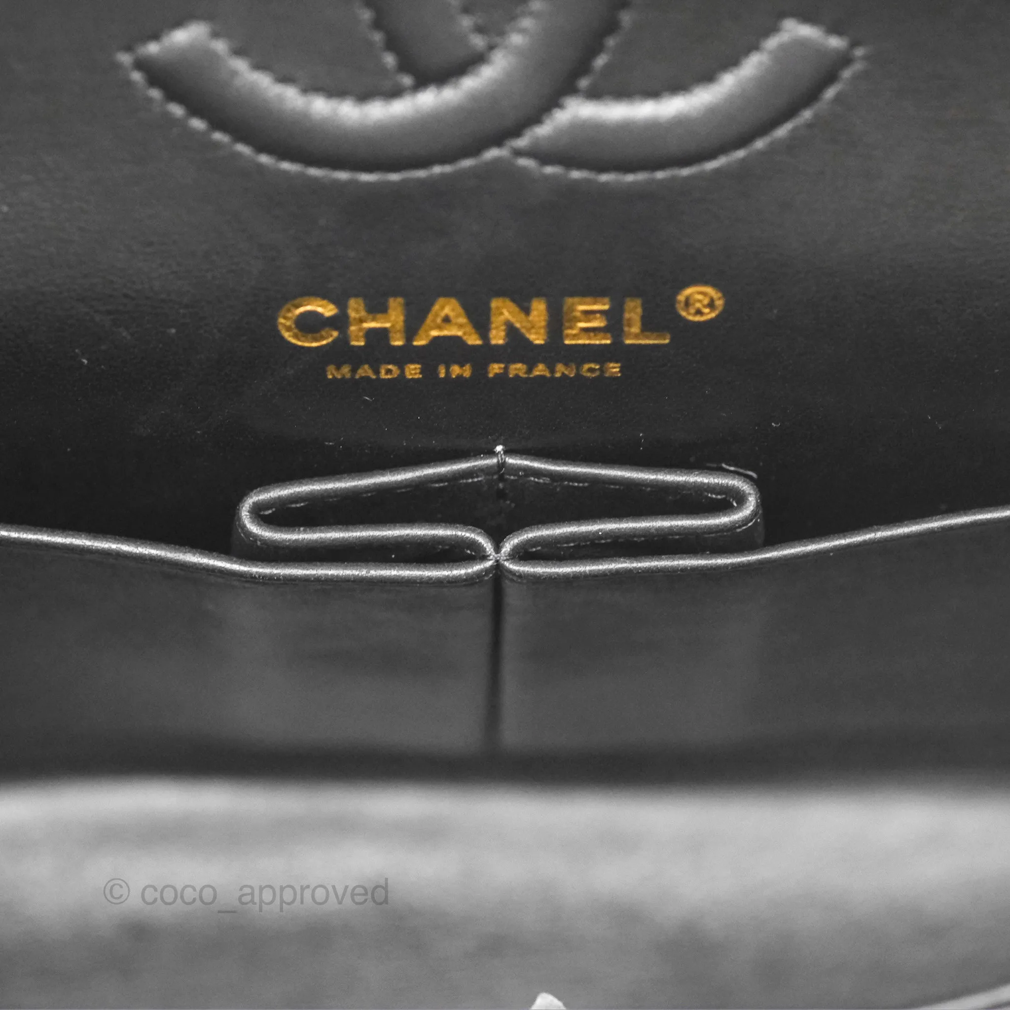Chanel Small Classic Quilted Flap Black Lambskin Rose Gold Hardware