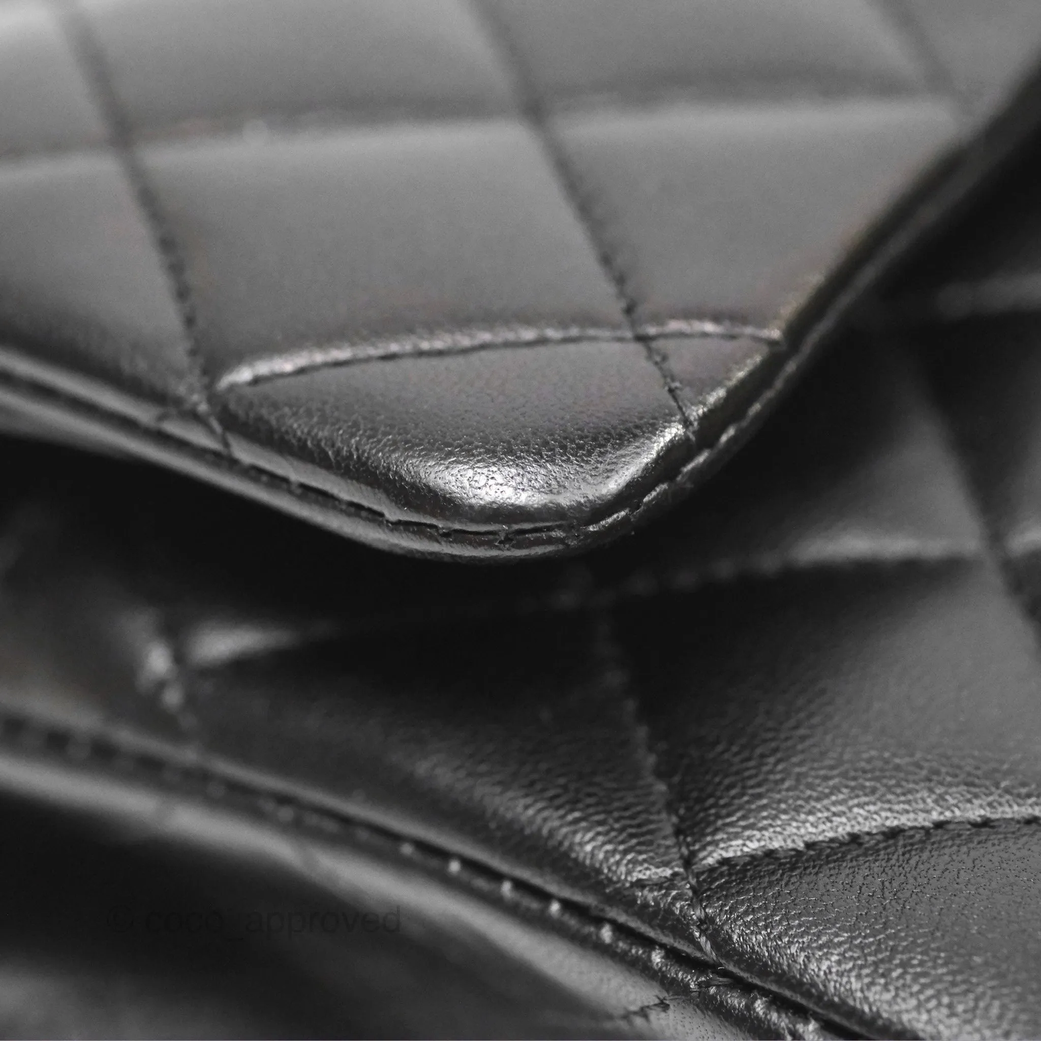Chanel Small Classic Quilted Flap Black Lambskin Rose Gold Hardware