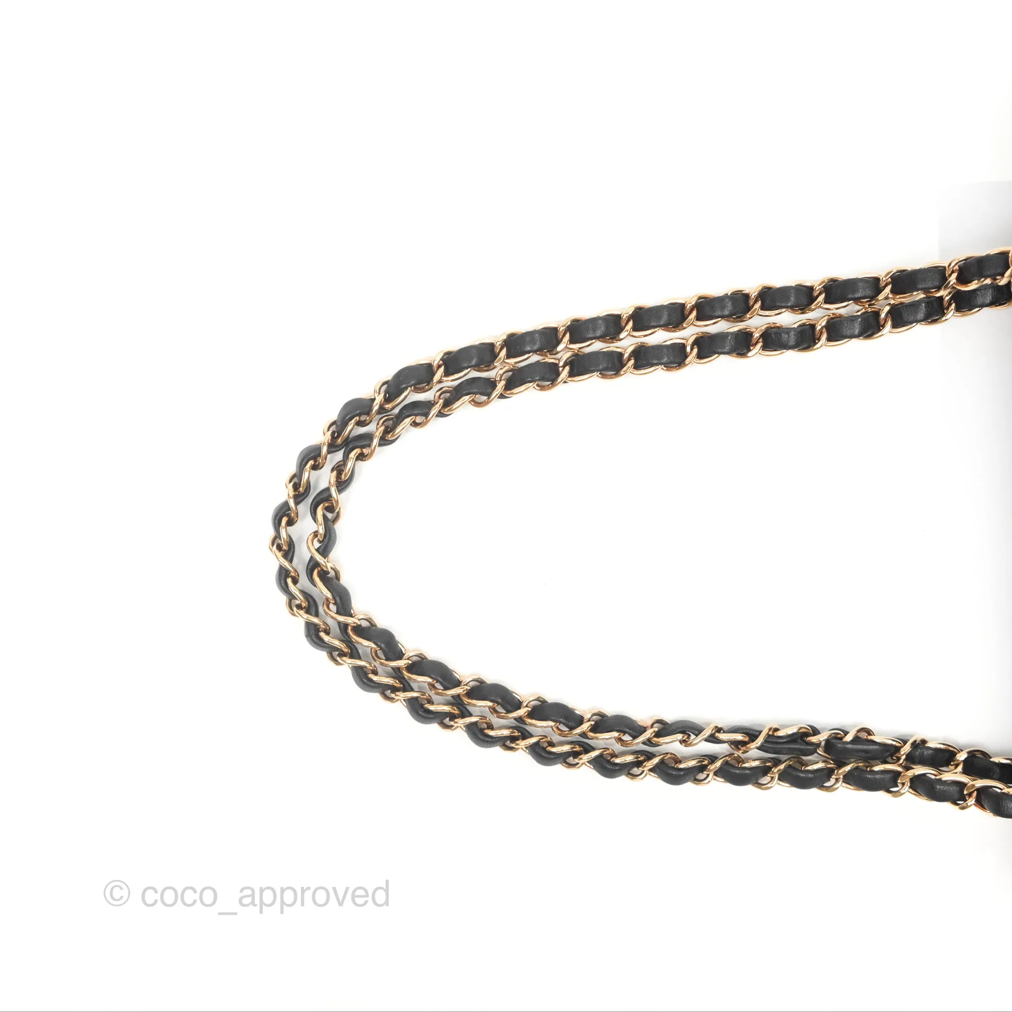 Chanel Small Classic Quilted Flap Black Lambskin Rose Gold Hardware