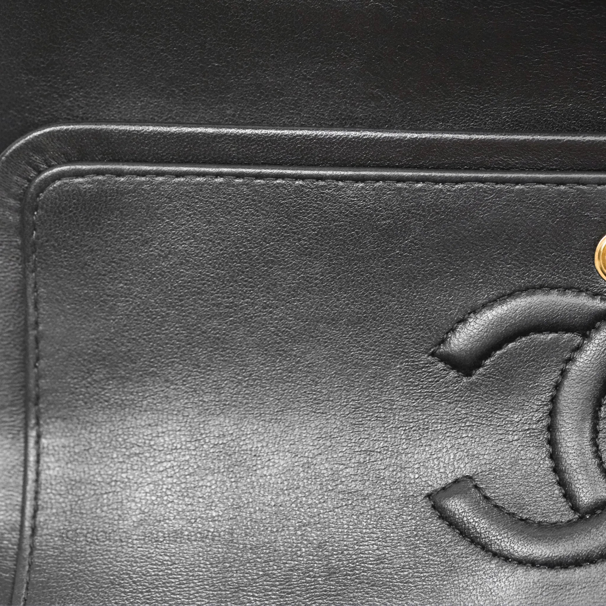 Chanel Small Classic Quilted Flap Black Lambskin Rose Gold Hardware