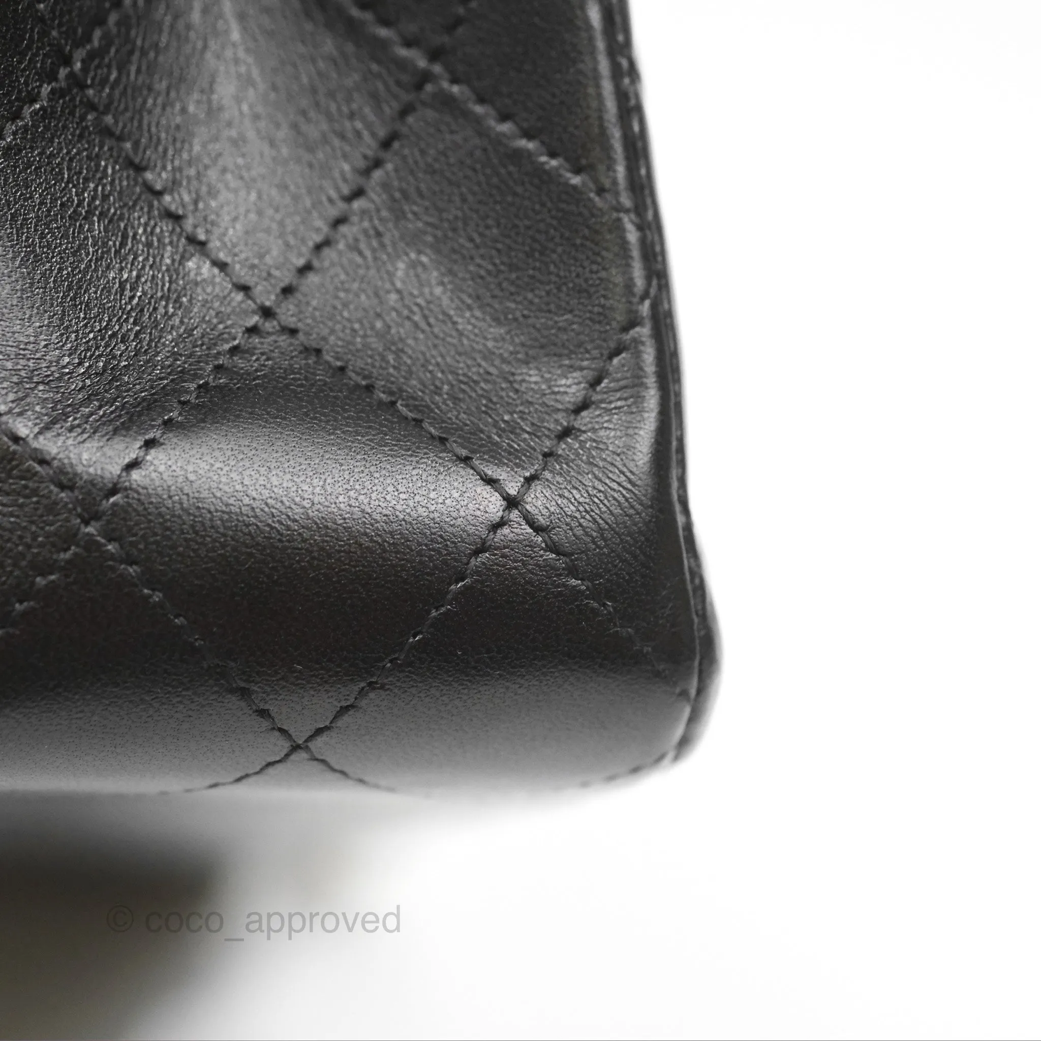 Chanel Small Classic Quilted Flap Black Lambskin Rose Gold Hardware