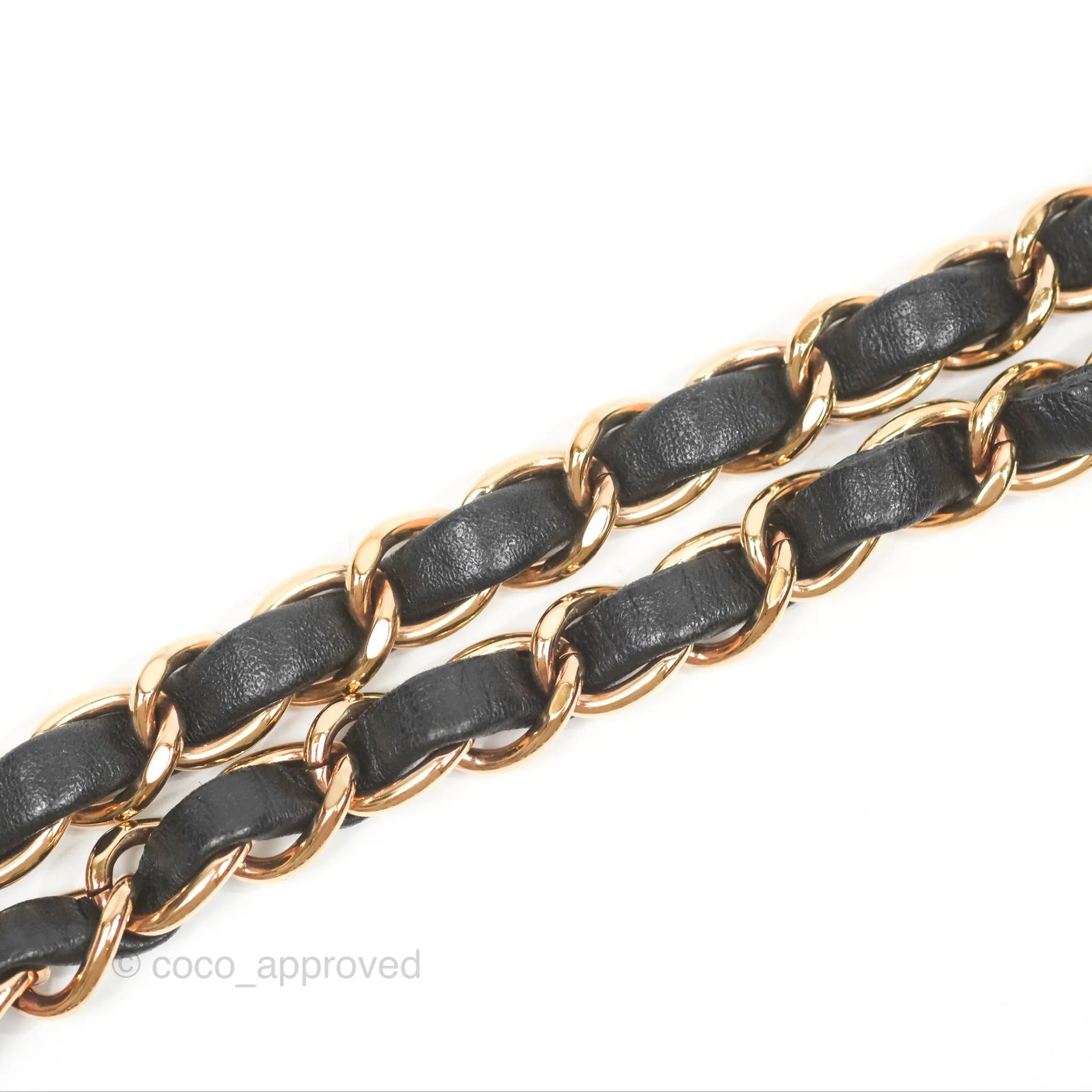 Chanel Small Classic Quilted Flap Black Lambskin Rose Gold Hardware