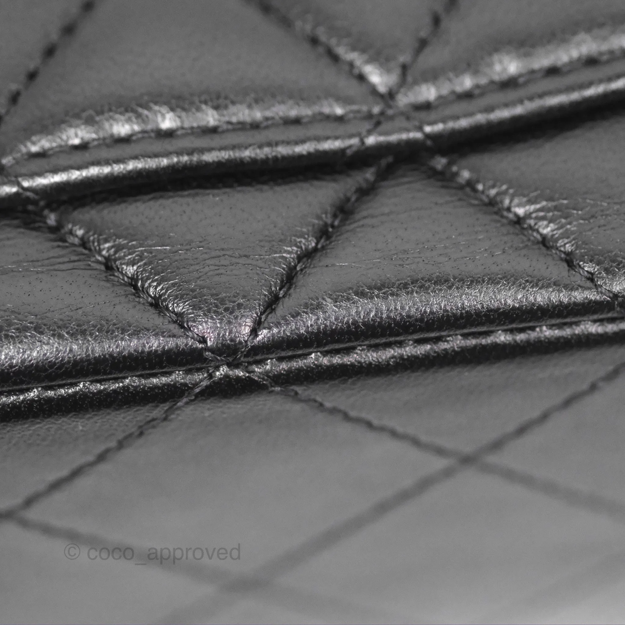 Chanel Small Classic Quilted Flap Black Lambskin Rose Gold Hardware