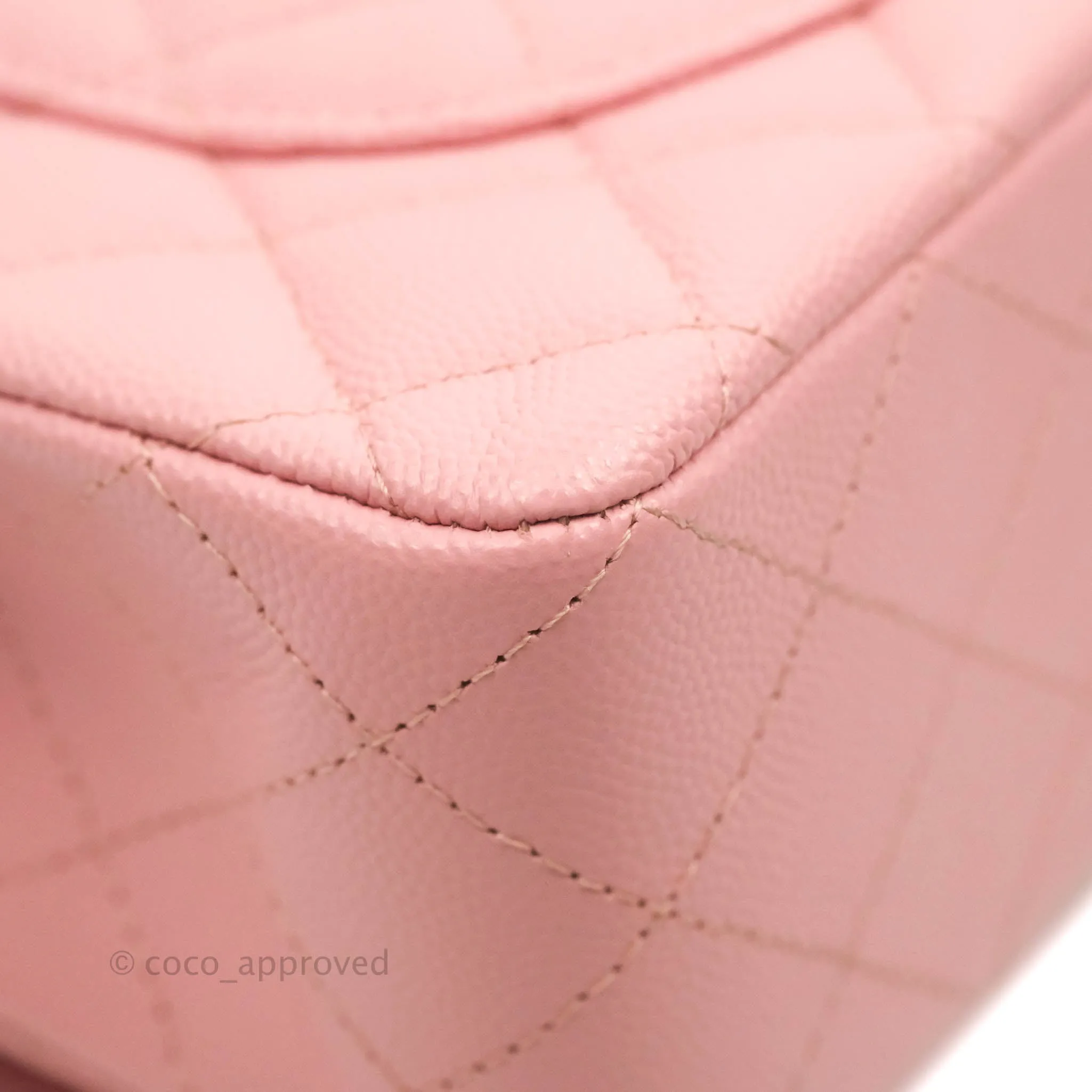 Chanel Small Classic Quilted Flap Pink Caviar Gold Hardware 22C