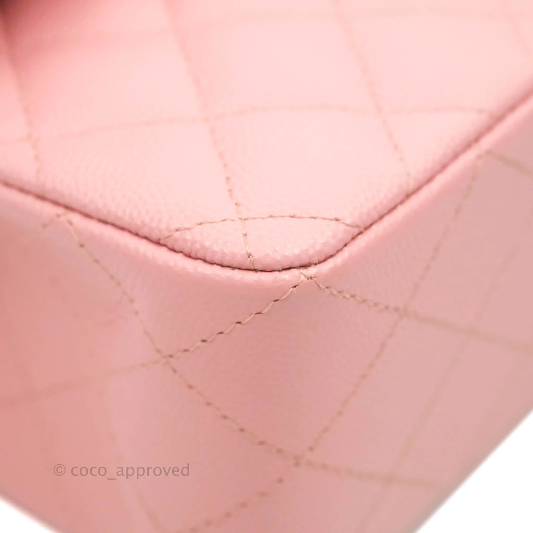 Chanel Small Classic Quilted Flap Pink Caviar Gold Hardware 22C