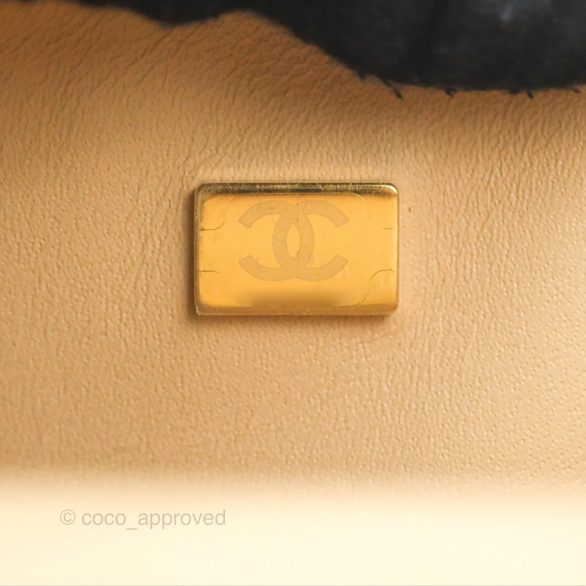 Chanel Small Quilted Classic Flap Beige Caviar Gold Hardware