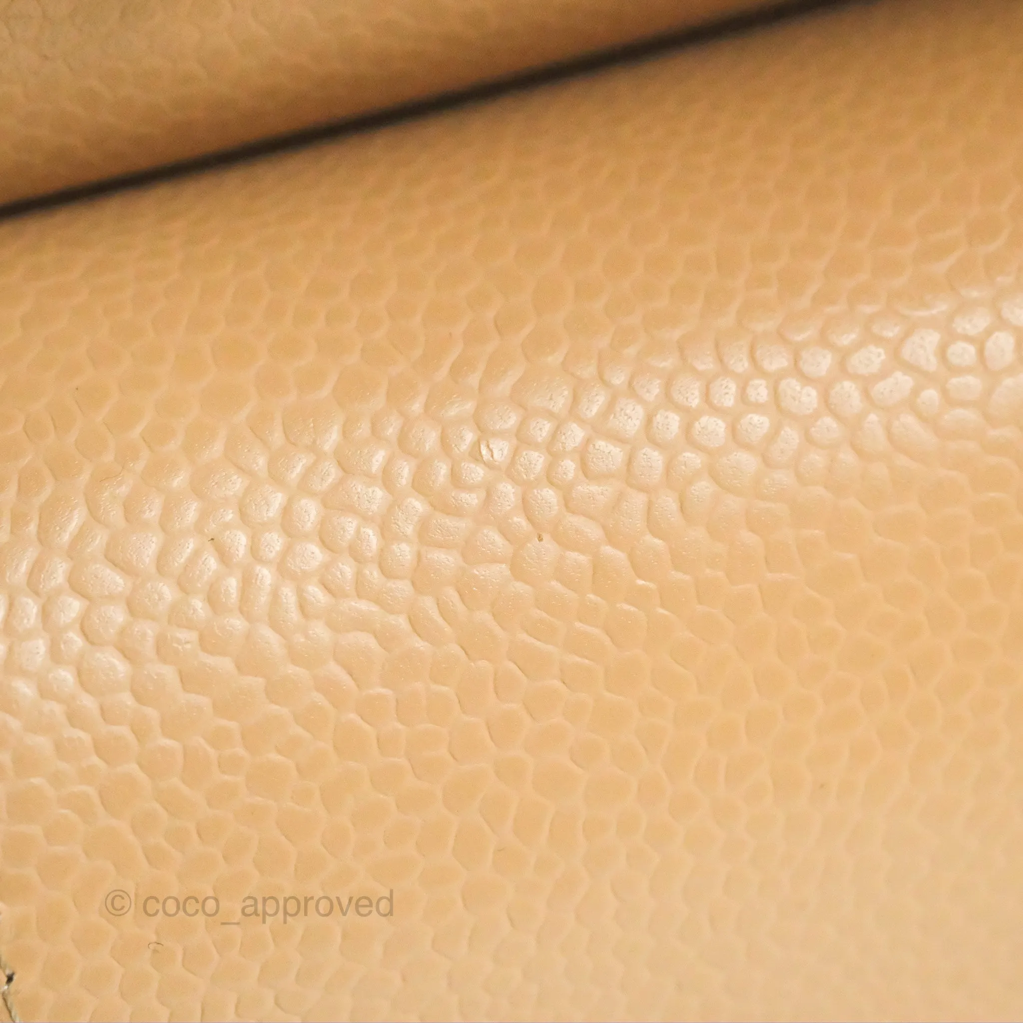 Chanel Small Quilted Classic Flap Beige Caviar Gold Hardware