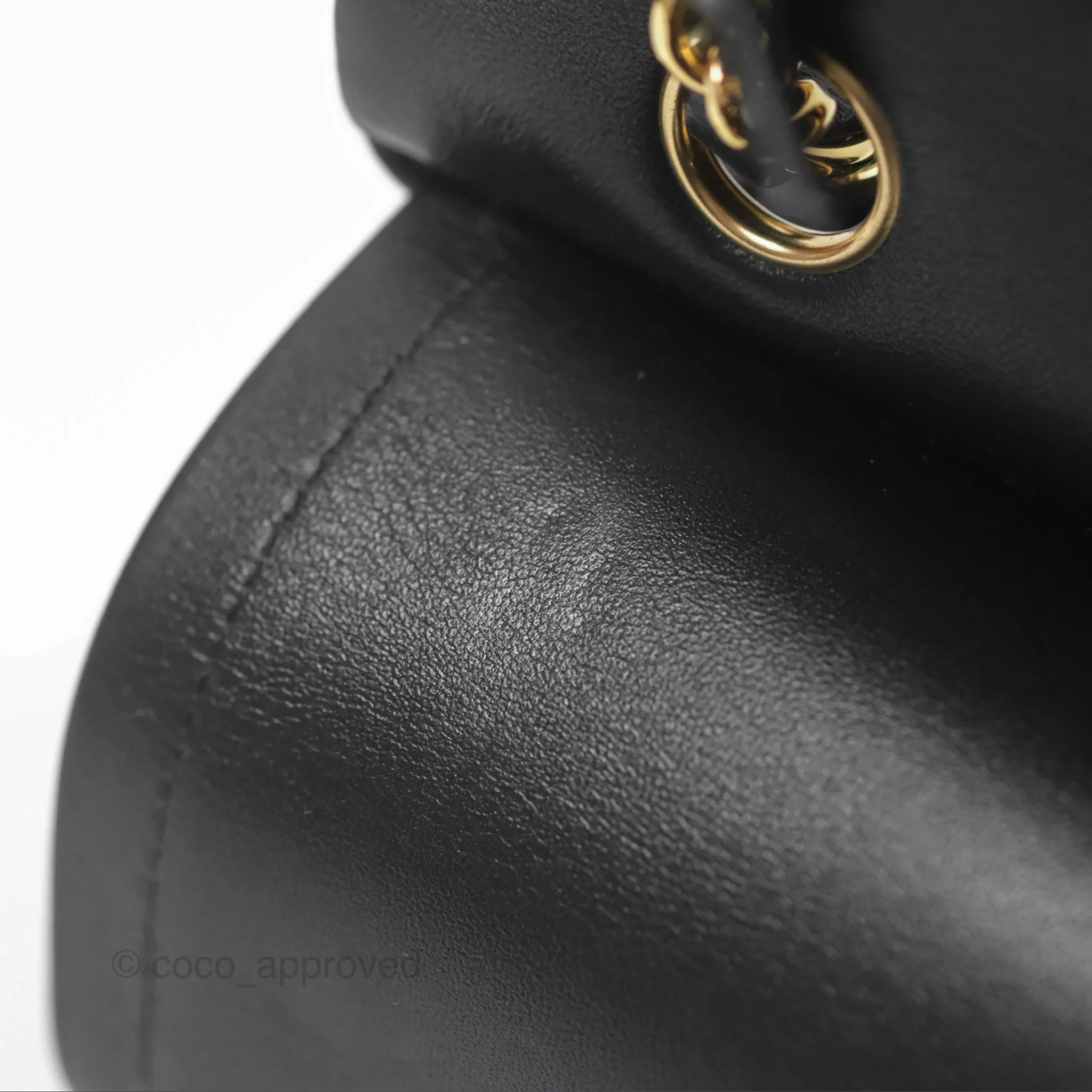 Chanel Small S/M Classic Flap Black Lambskin Gold Hardware