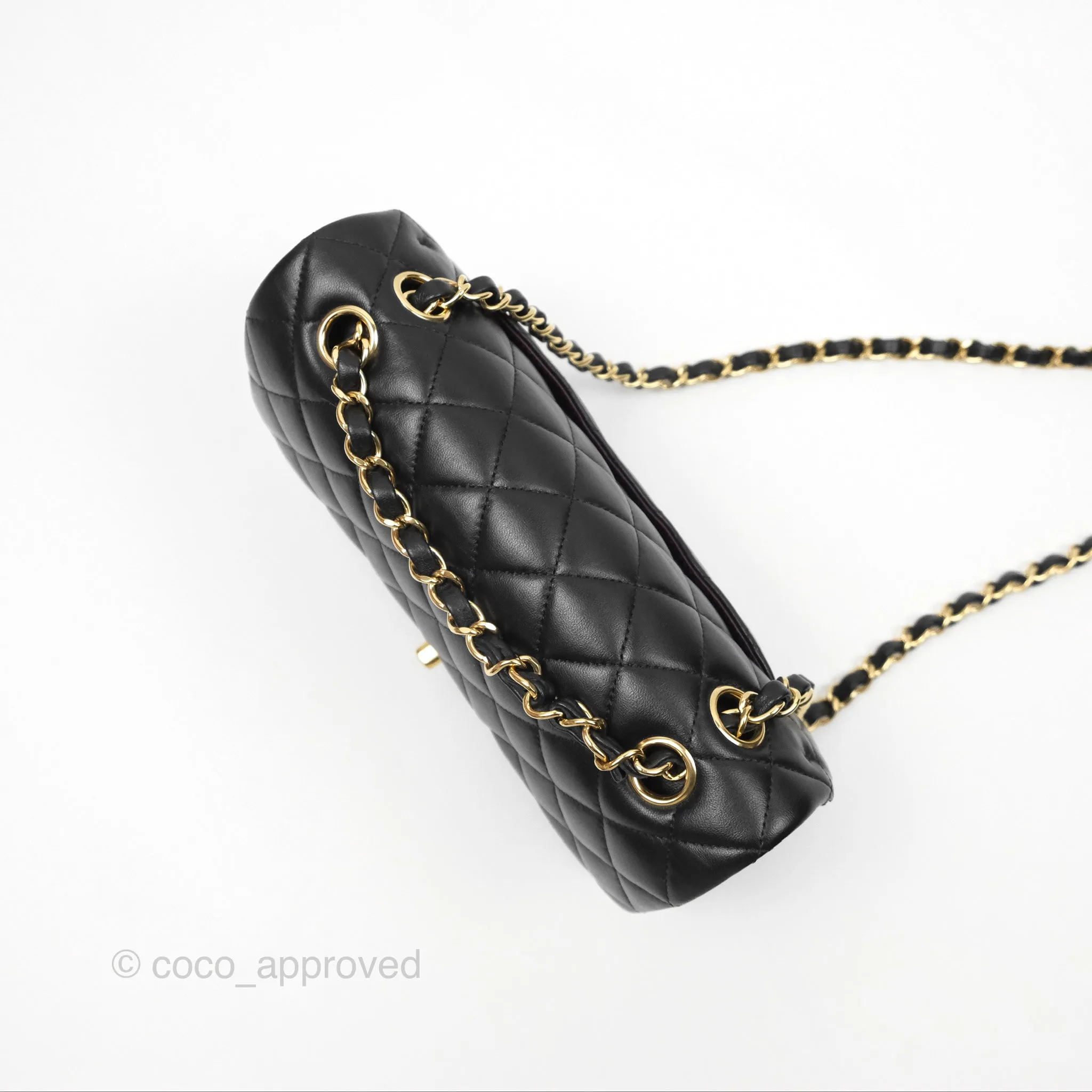 Chanel Small S/M Classic Flap Black Lambskin Gold Hardware