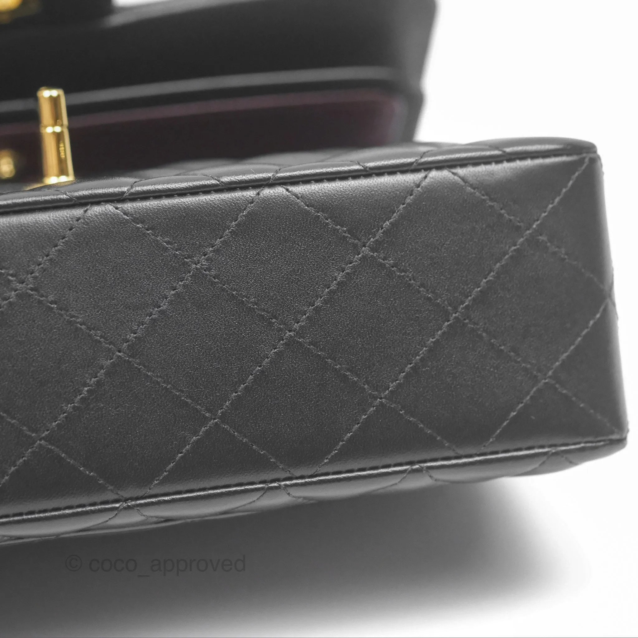 Chanel Small S/M Classic Flap Black Lambskin Gold Hardware
