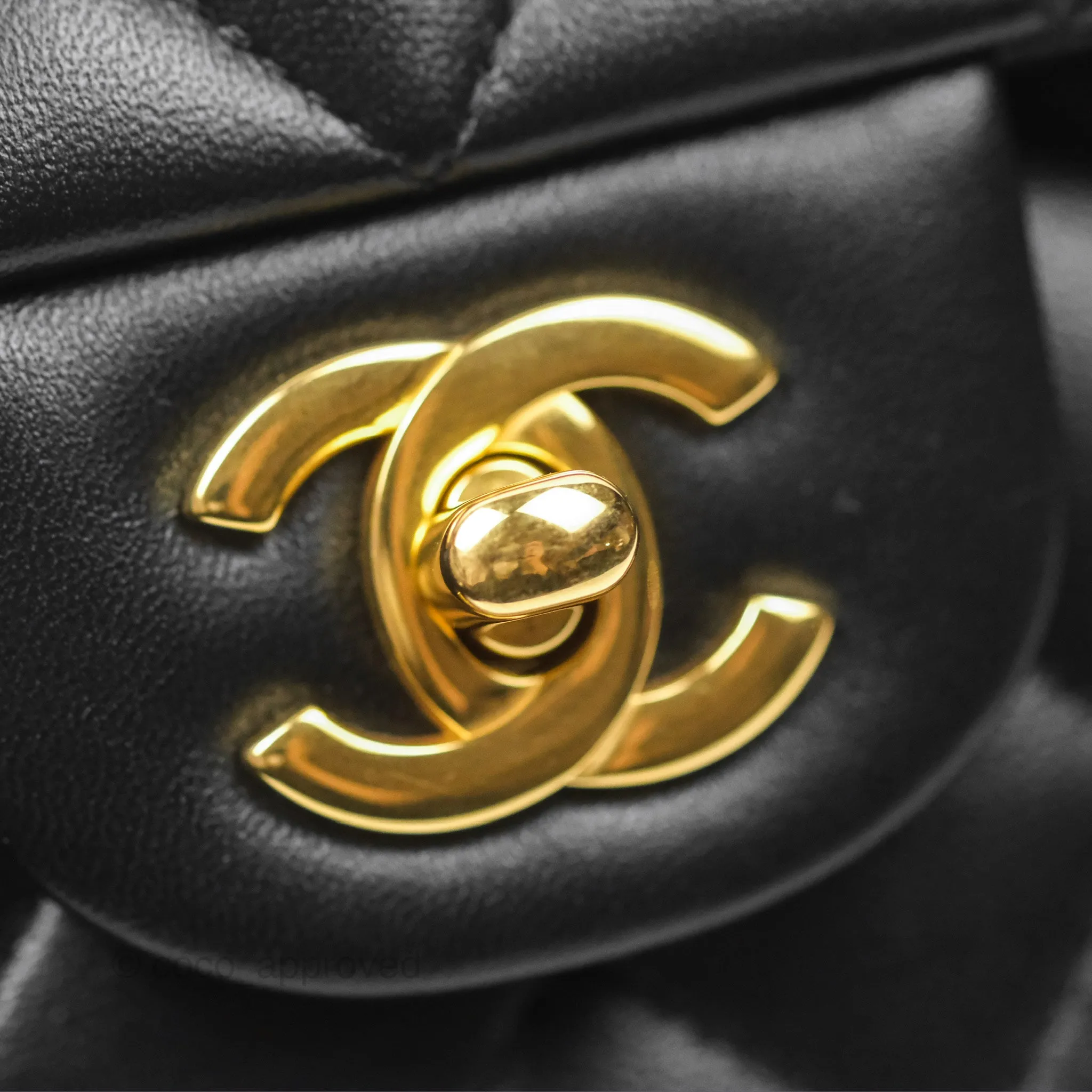 Chanel Small S/M Classic Flap Black Lambskin Gold Hardware