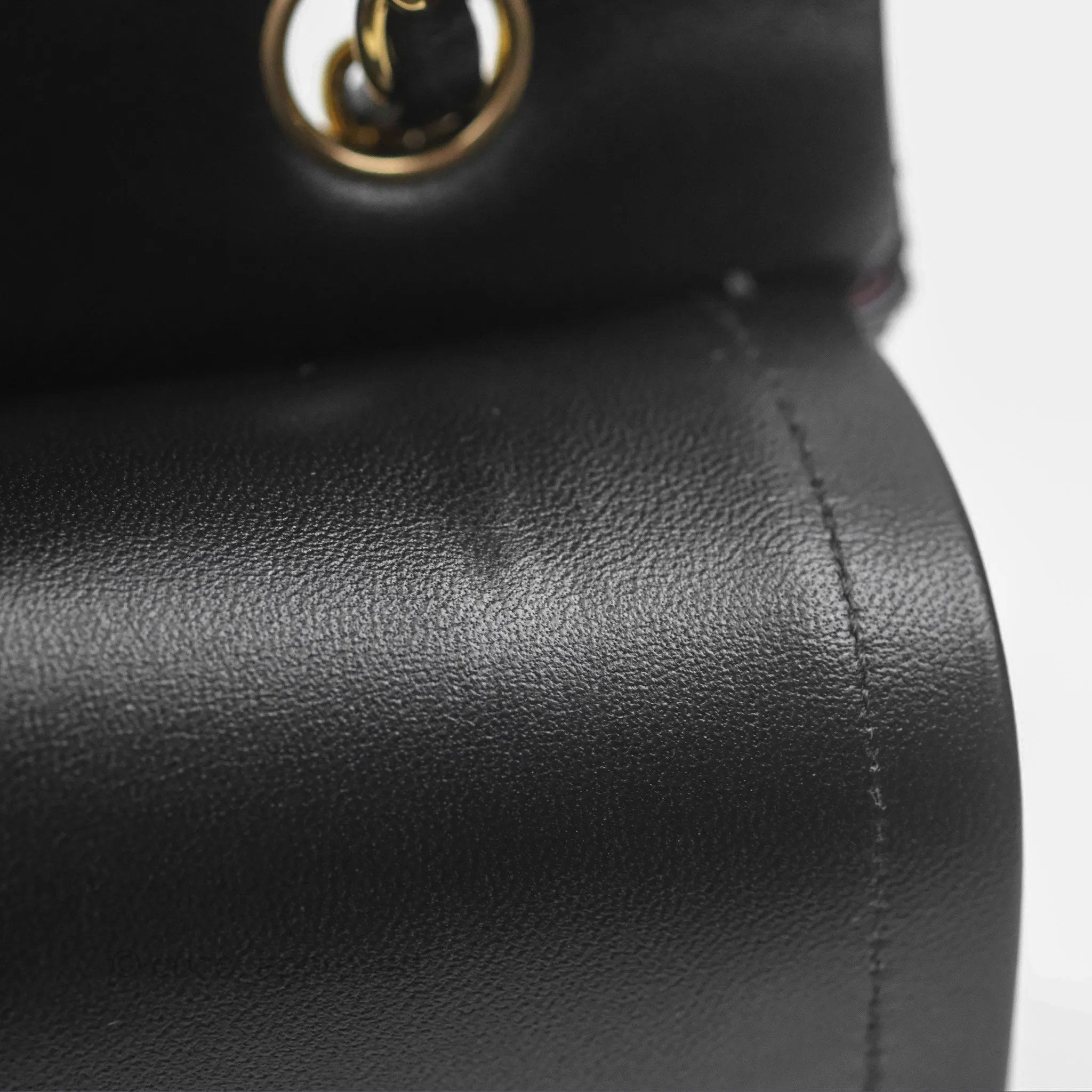Chanel Small S/M Classic Flap Black Lambskin Gold Hardware