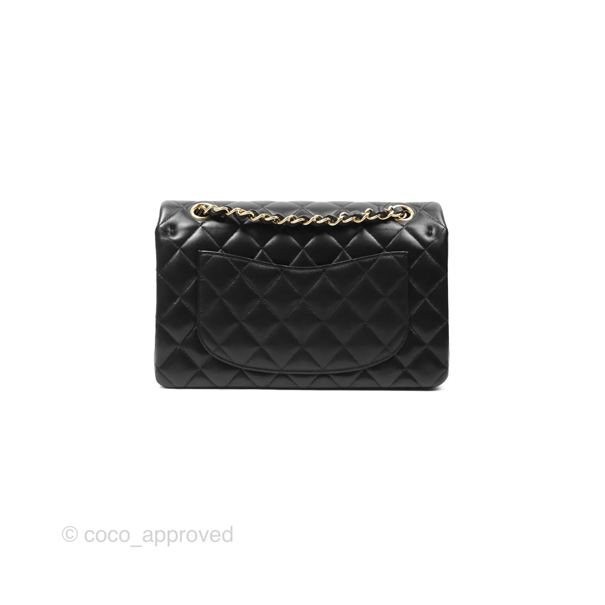 Chanel Small S/M Classic Flap Black Lambskin Gold Hardware