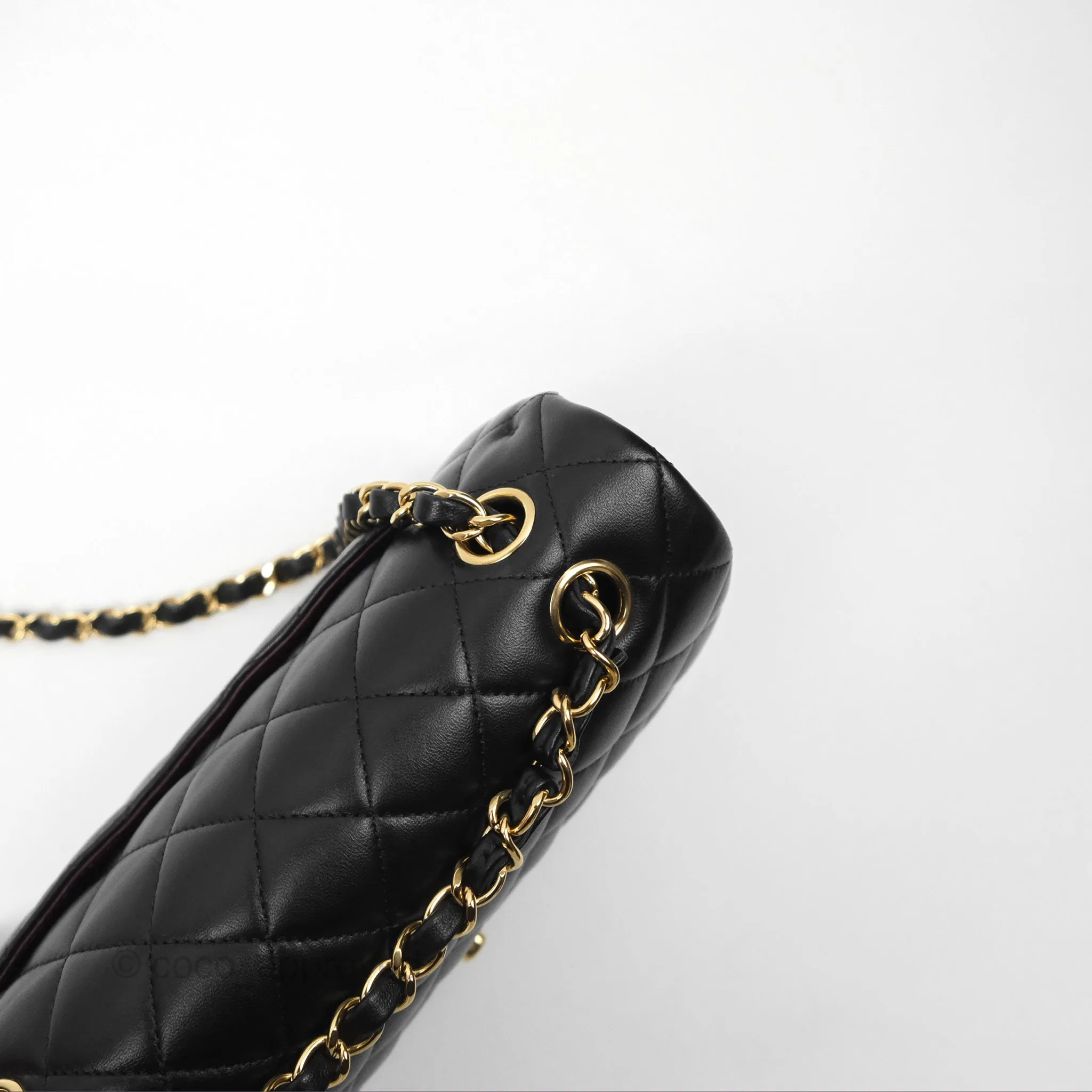 Chanel Small S/M Classic Flap Black Lambskin Gold Hardware