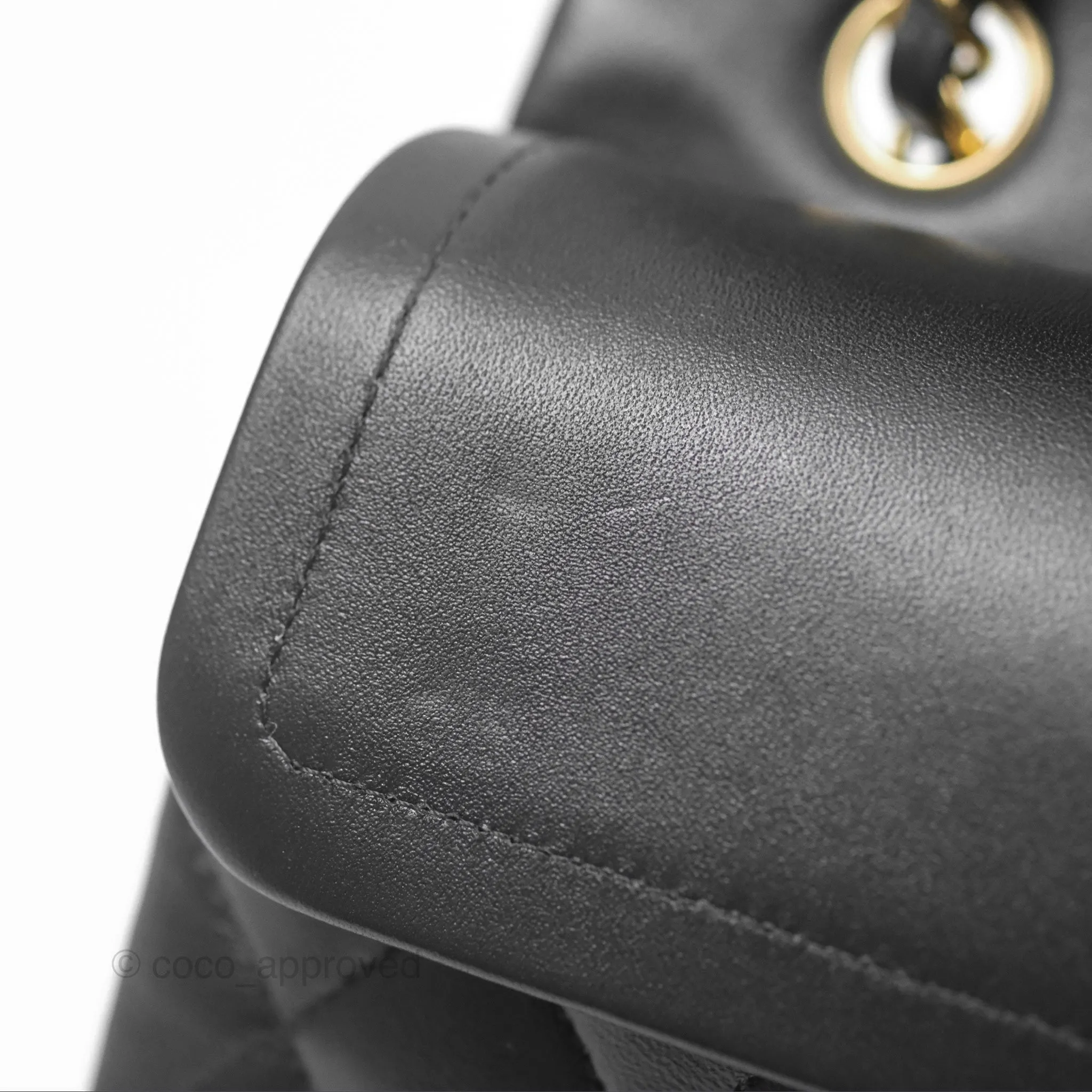 Chanel Small S/M Classic Flap Black Lambskin Gold Hardware