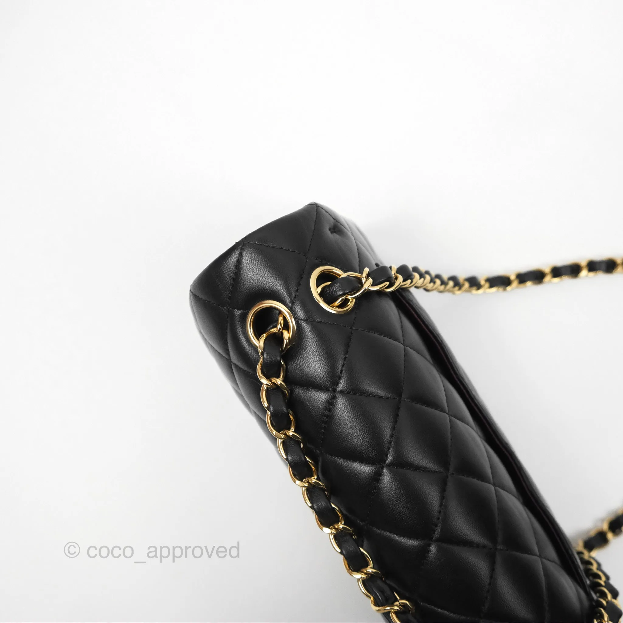 Chanel Small S/M Classic Flap Black Lambskin Gold Hardware