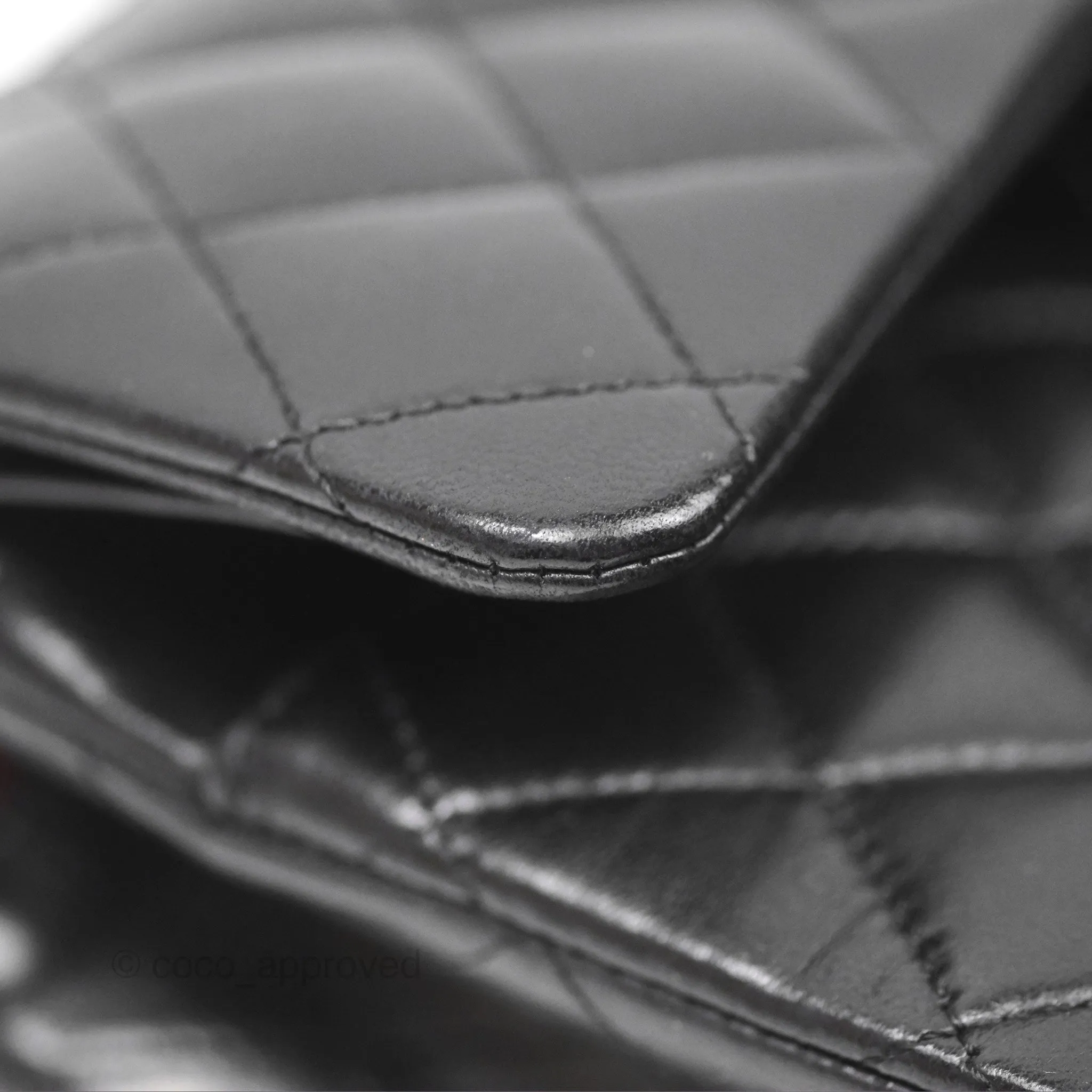 Chanel Small S/M Classic Flap Black Lambskin Silver Hardware