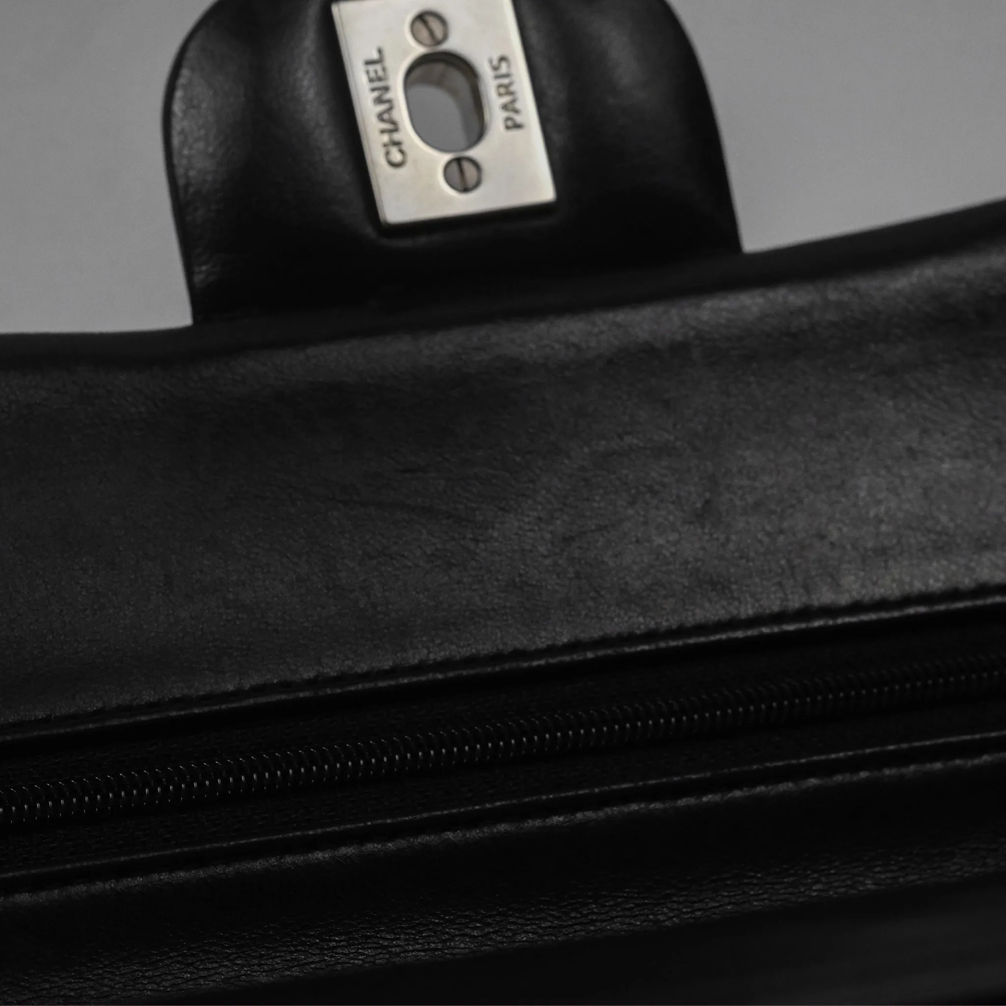 Chanel Small S/M Classic Flap Black Lambskin Silver Hardware