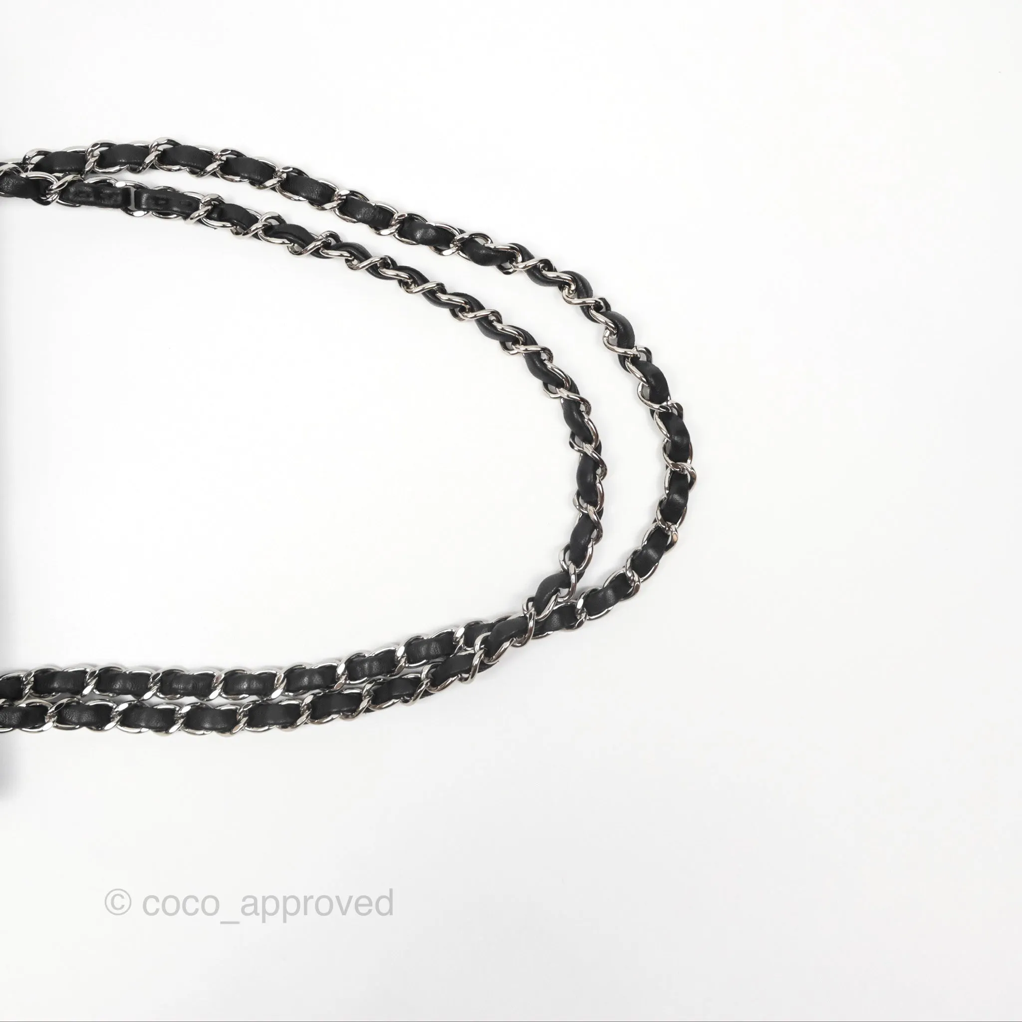 Chanel Small S/M Classic Flap Black Lambskin Silver Hardware